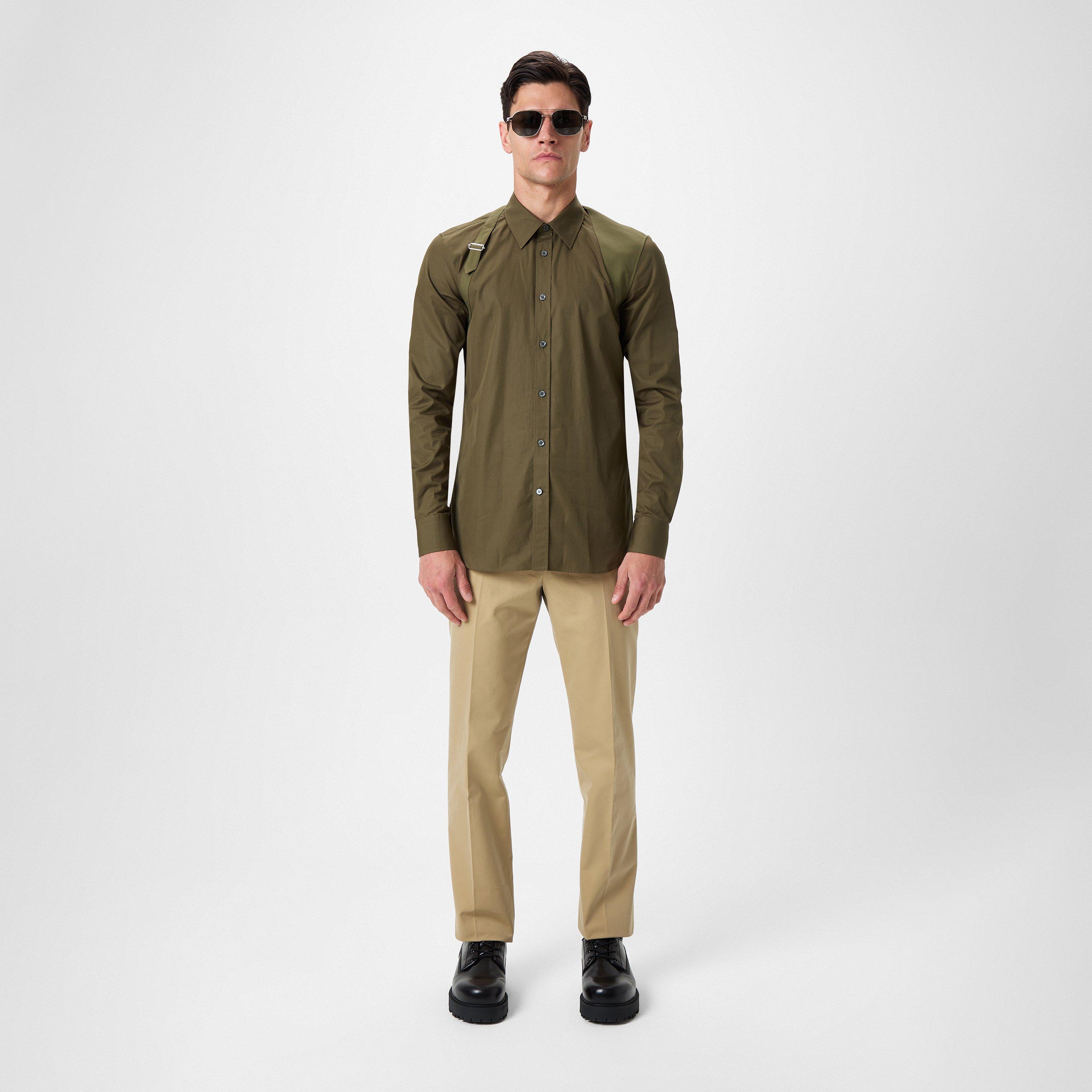 Khaki - Alexander McQueen - Military Harness Shirt - 4