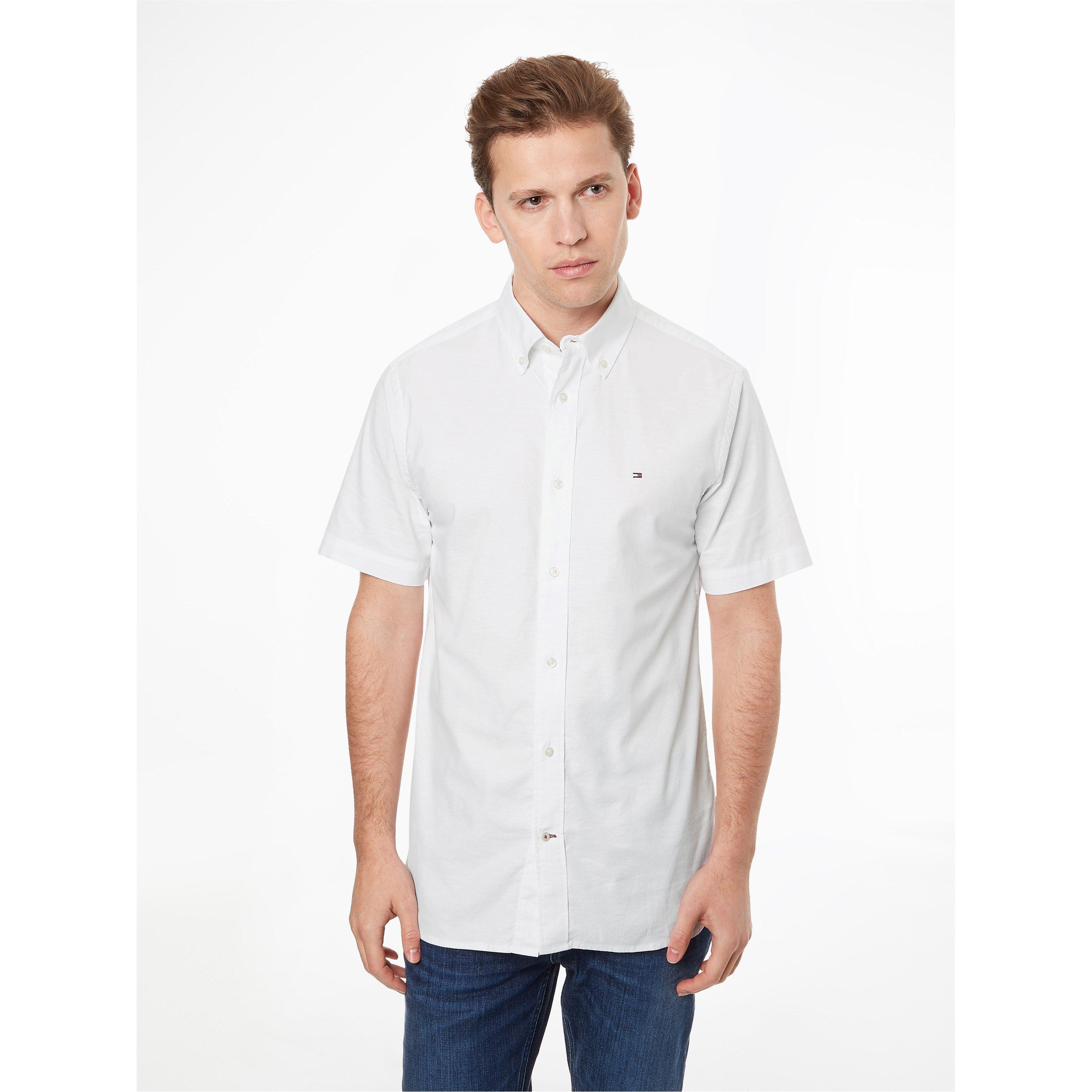 White YBR - Tommy Hilfiger - Short Sleeve Oxford Shirt - 2
