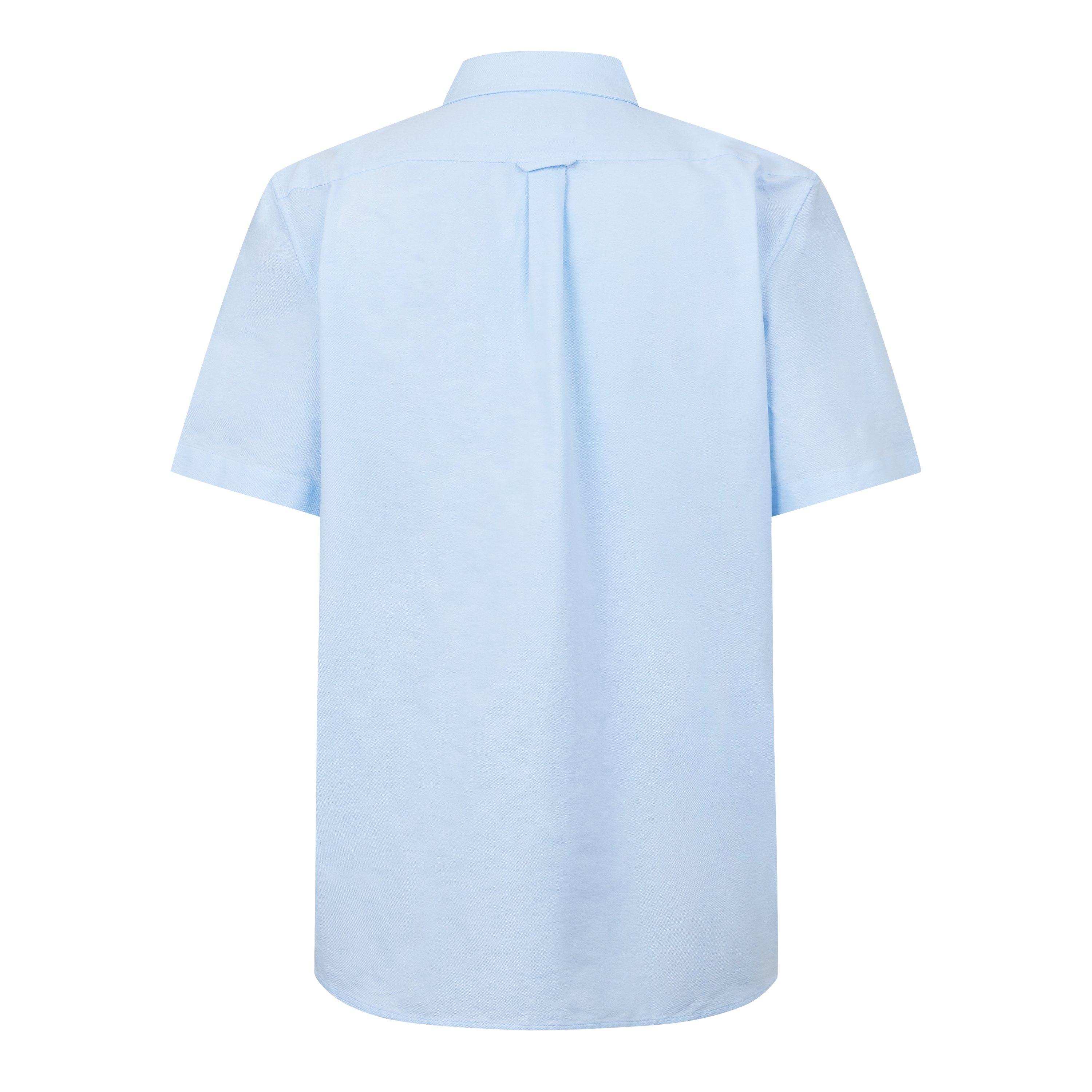 Blue F6Z - Lacoste - Short Sleeve Oxford Shirt Mens - 2
