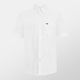 Lacoste Short Sleeve Oxford Shirt Mens
