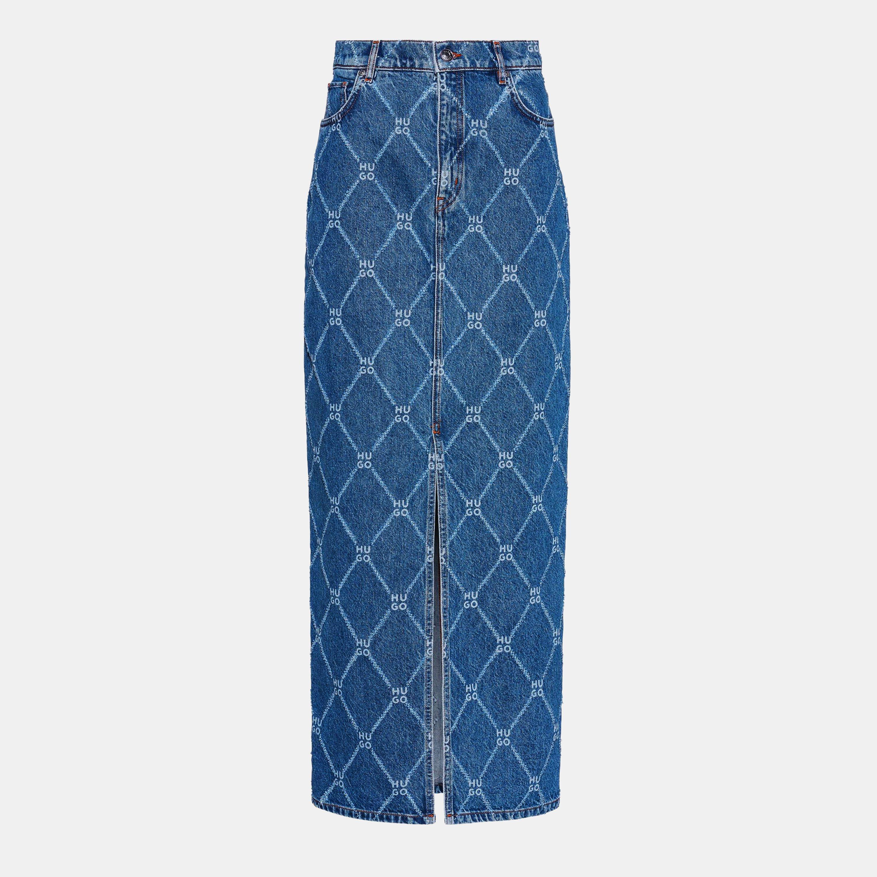 Hugo Rigid-Denim Maxi Skirt - Open Misc - M