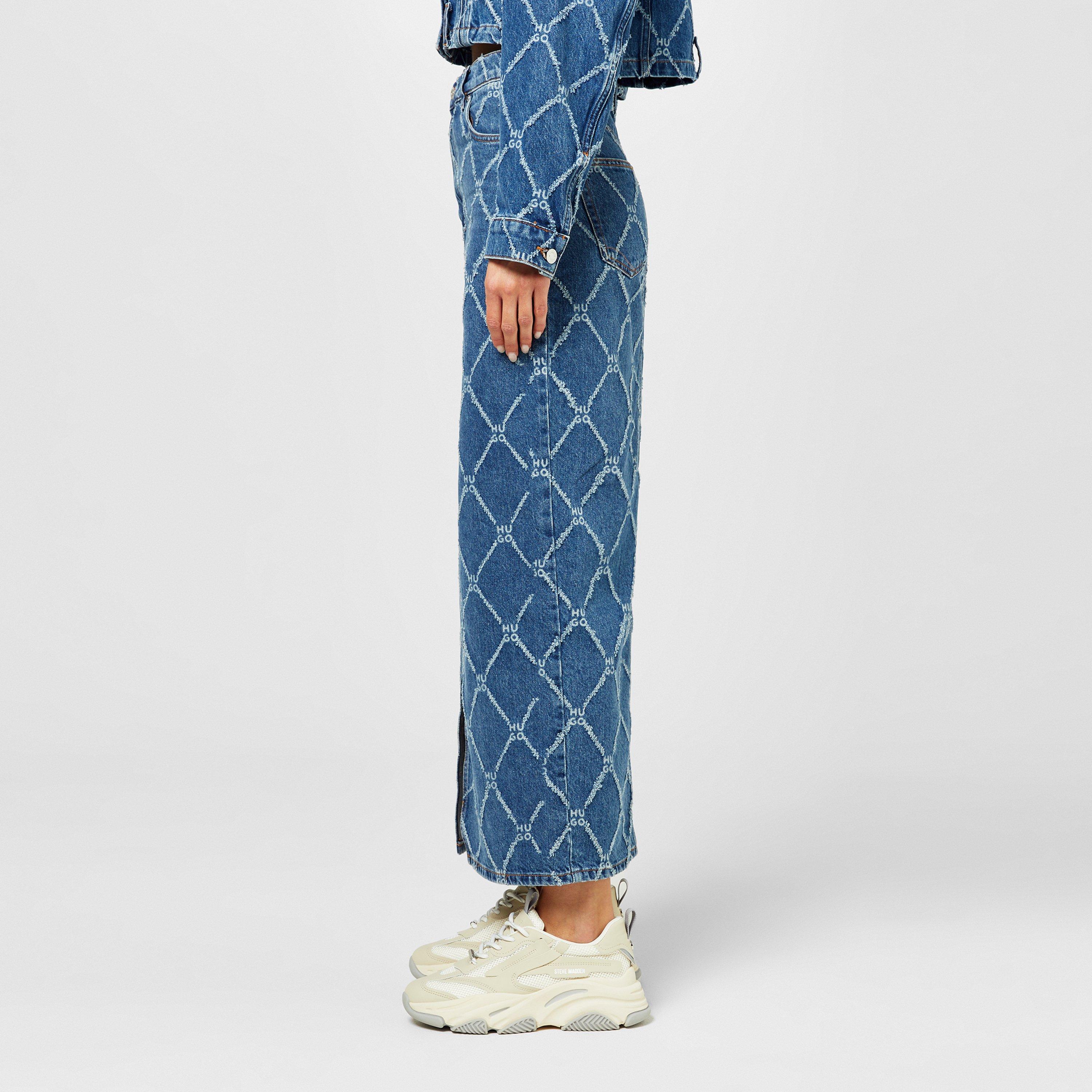 Open Misc - Hugo - Rigid-Denim Maxi Skirt - 5