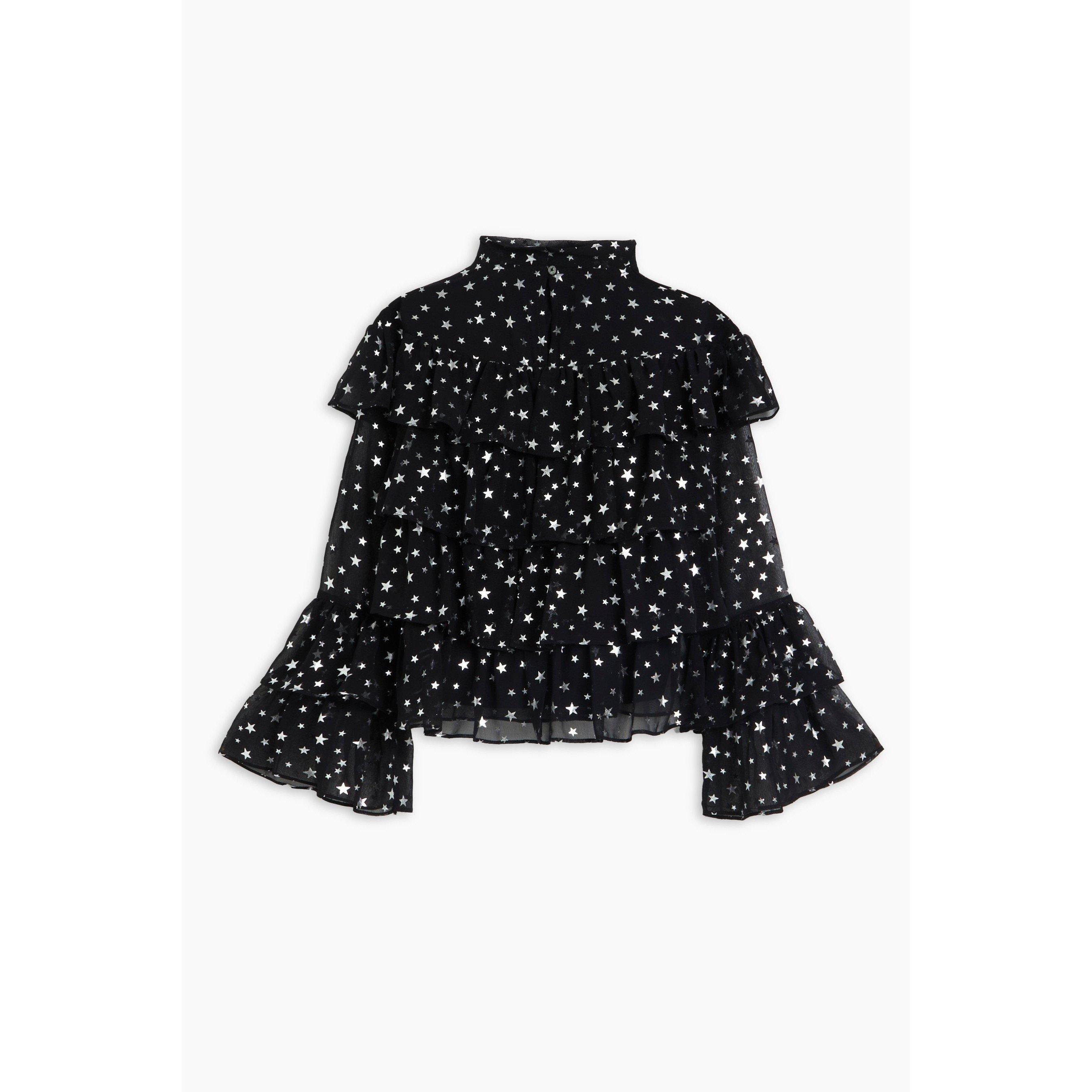 Black - Be You - Older Girls Frill Star Blouse - 2