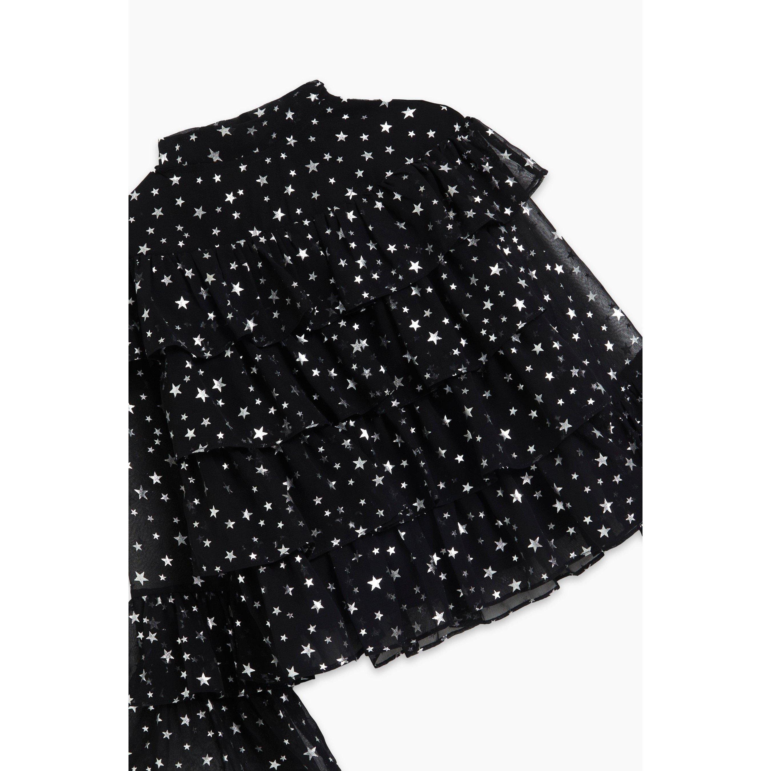 Black - Be You - Older Girls Frill Star Blouse - 3