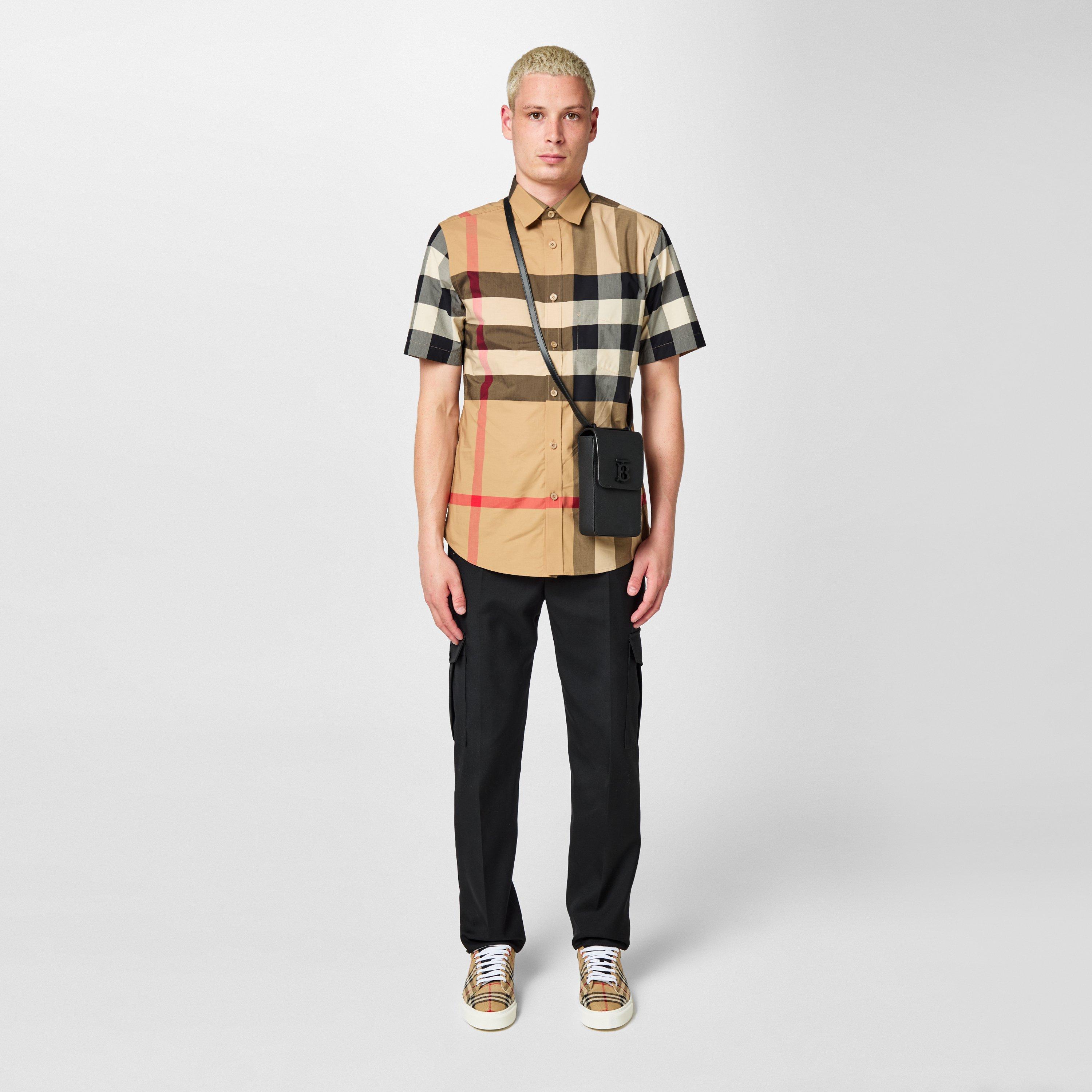 Burberry | Men'S Check Cotton Somerton Short Sleeved Shirt