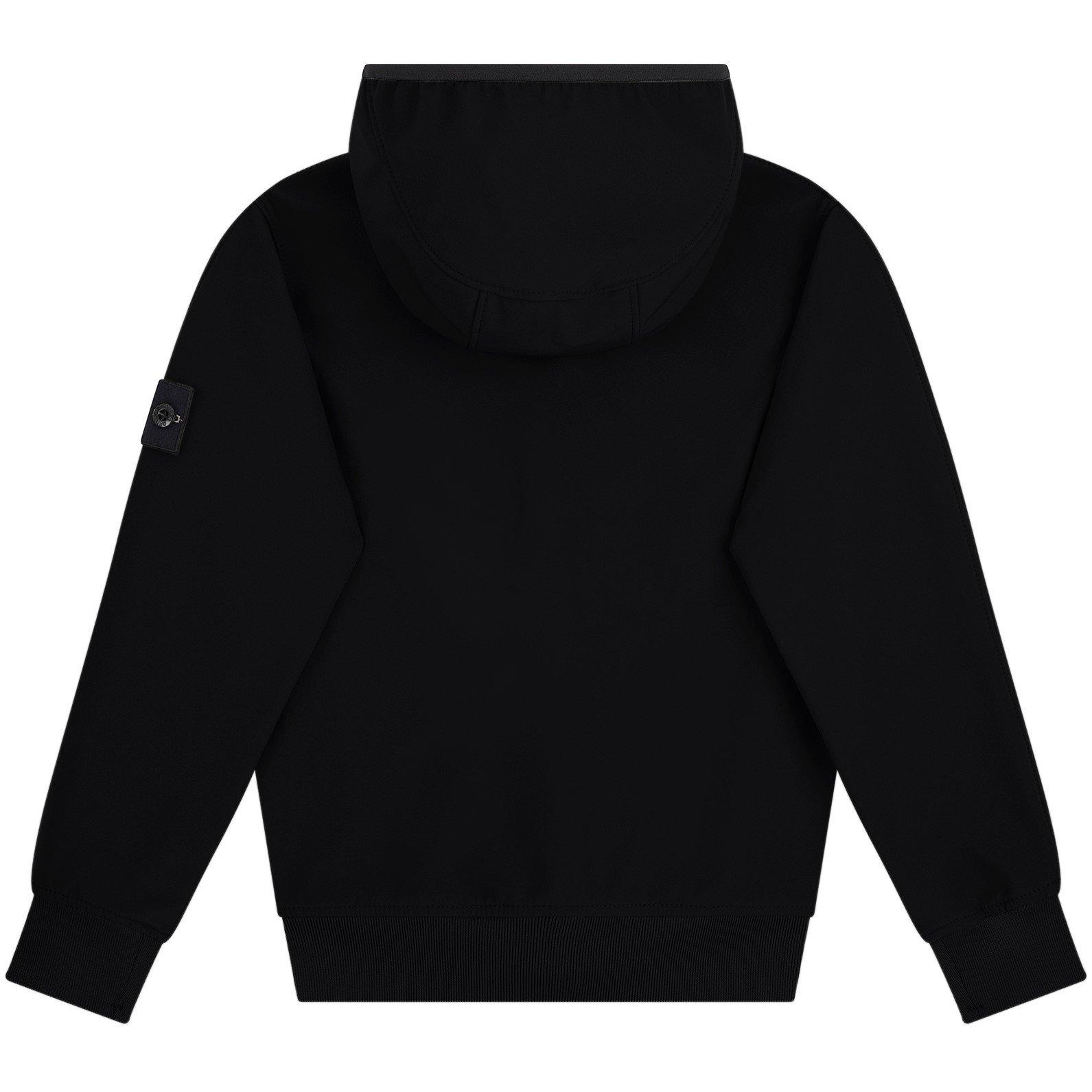 Black V0029 - Stone Island - Kids' Cotton Long Sleeve Softshell Jacket - 2