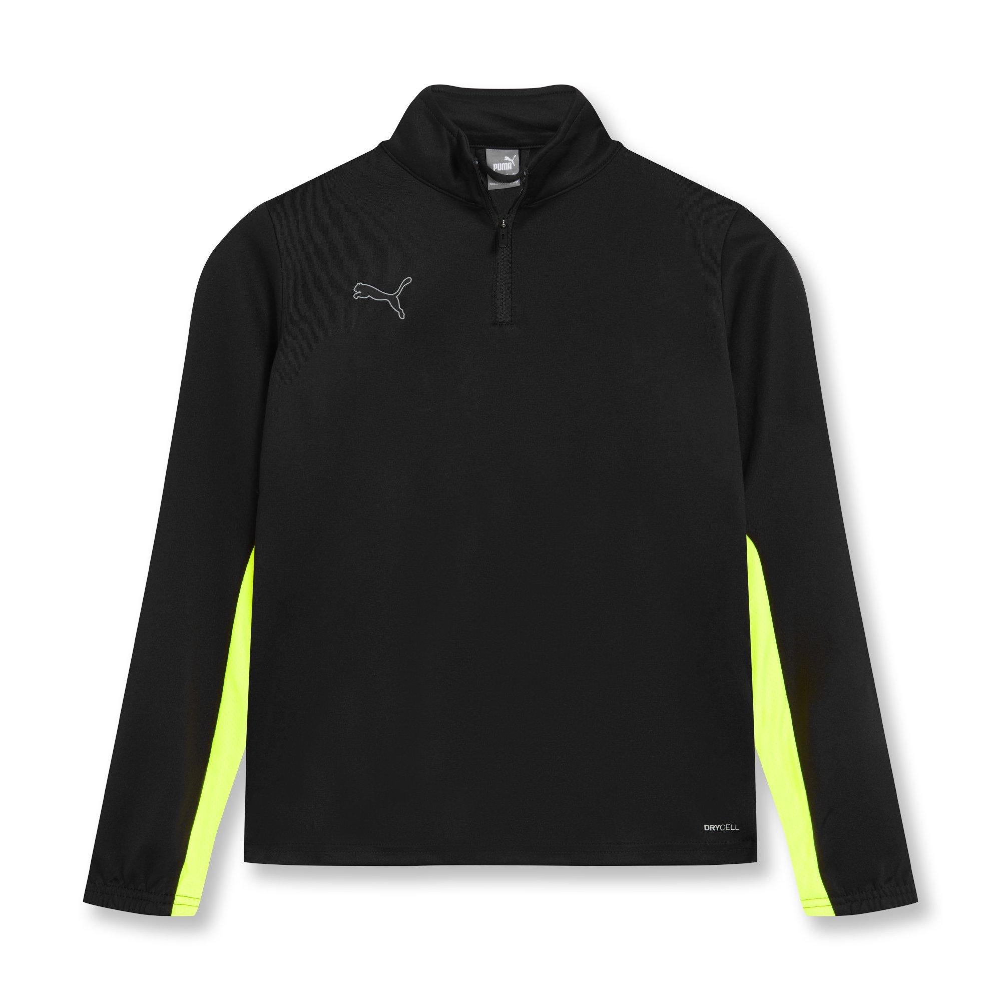 Nero/Giallo - Puma - Finesse Performance Quarter Zip Drill Top Junior - 1