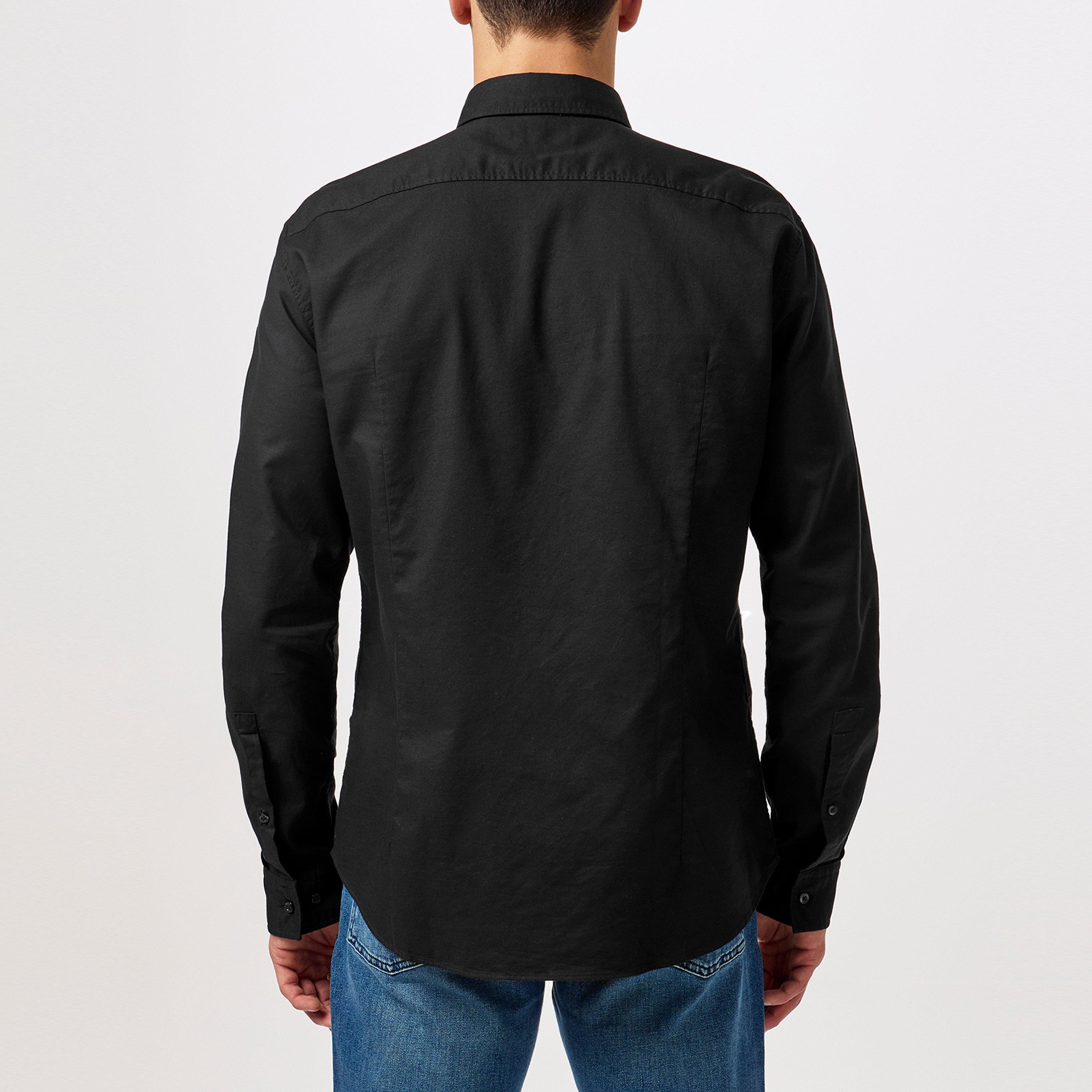 Black - Hugo - Evito Long Sleeve Shirt - 5