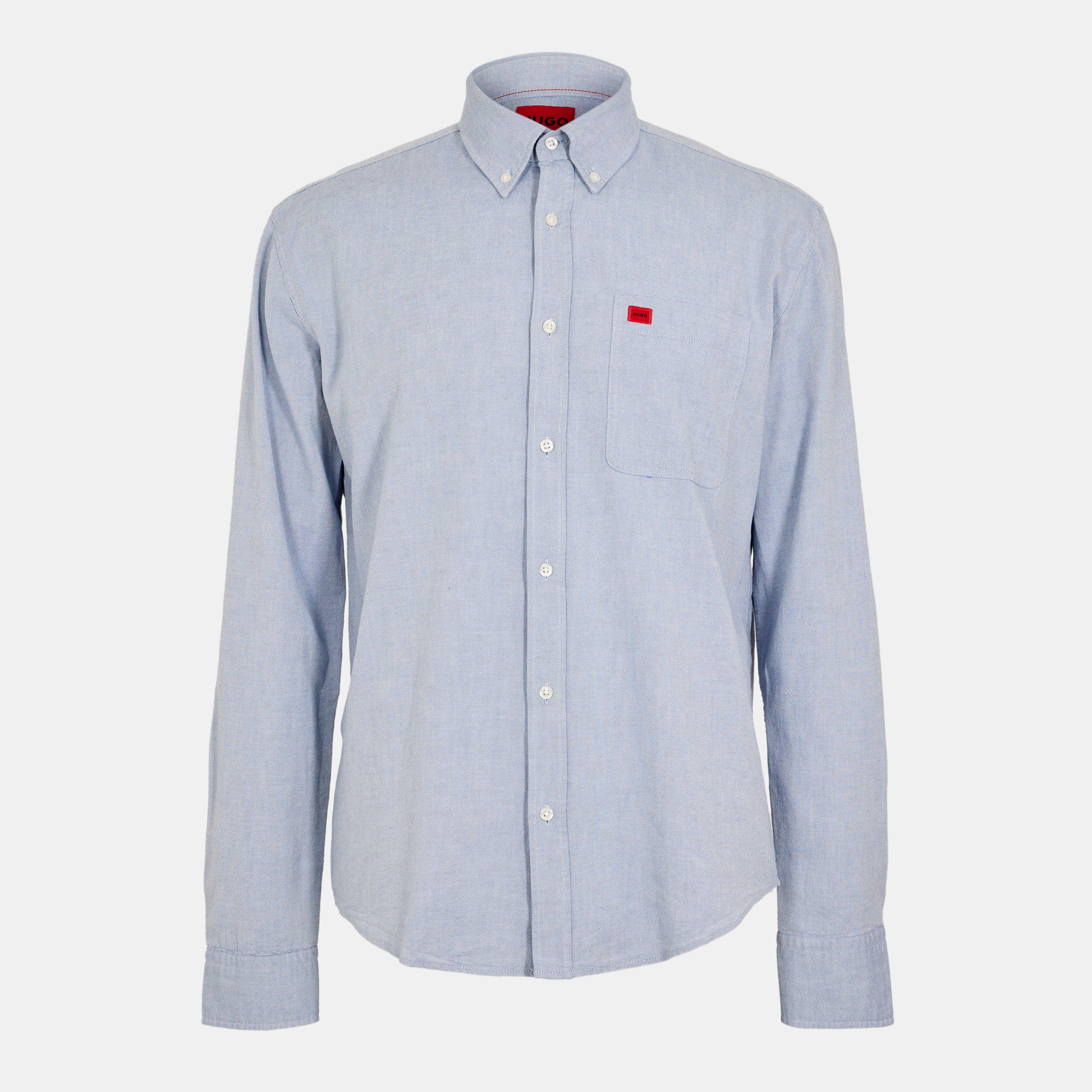 Hugo Evito Long Sleeve Shirt - Open Blue - XS