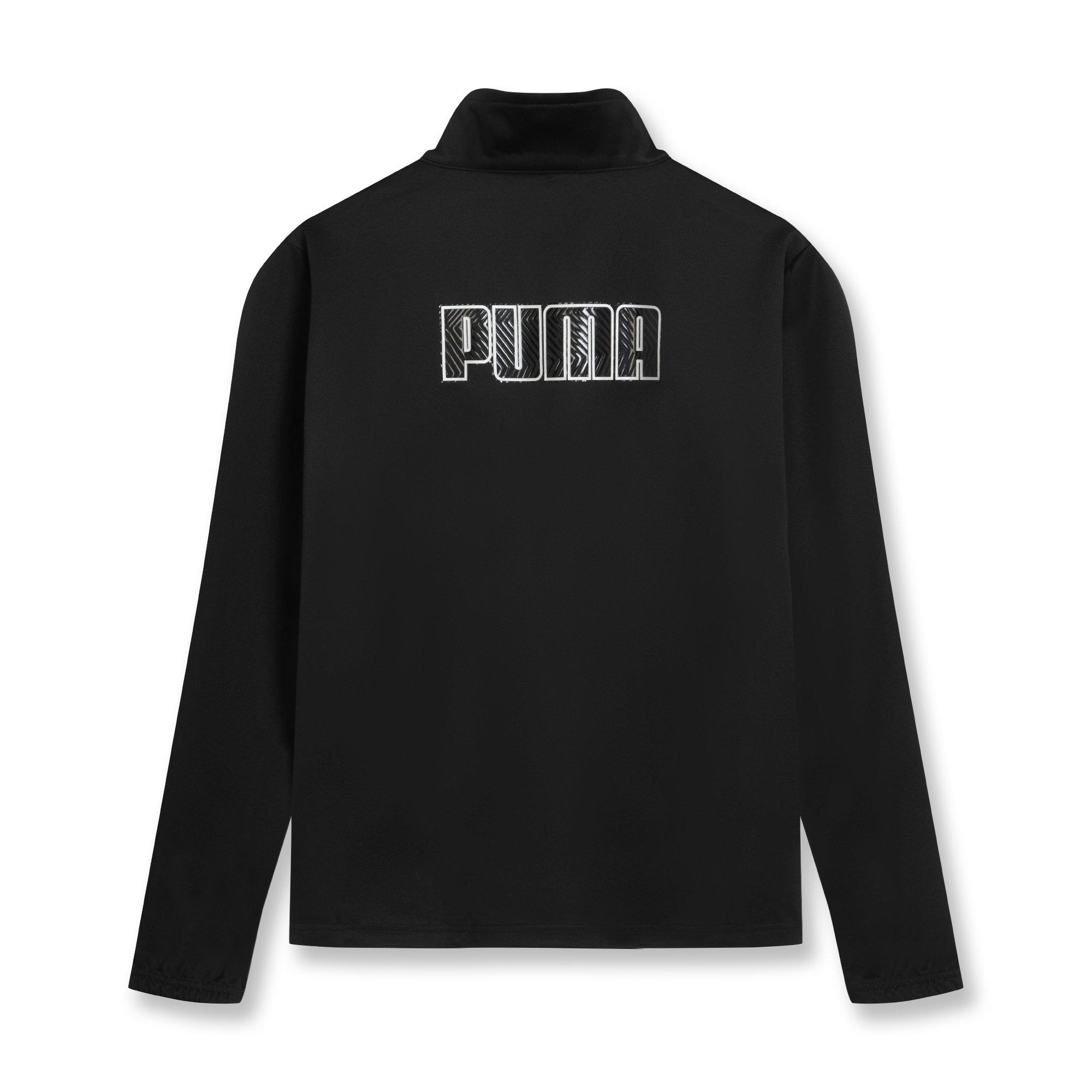 Nero/Giallo - Puma - Finesse Performance Quarter Zip Drill Top Mens - 2