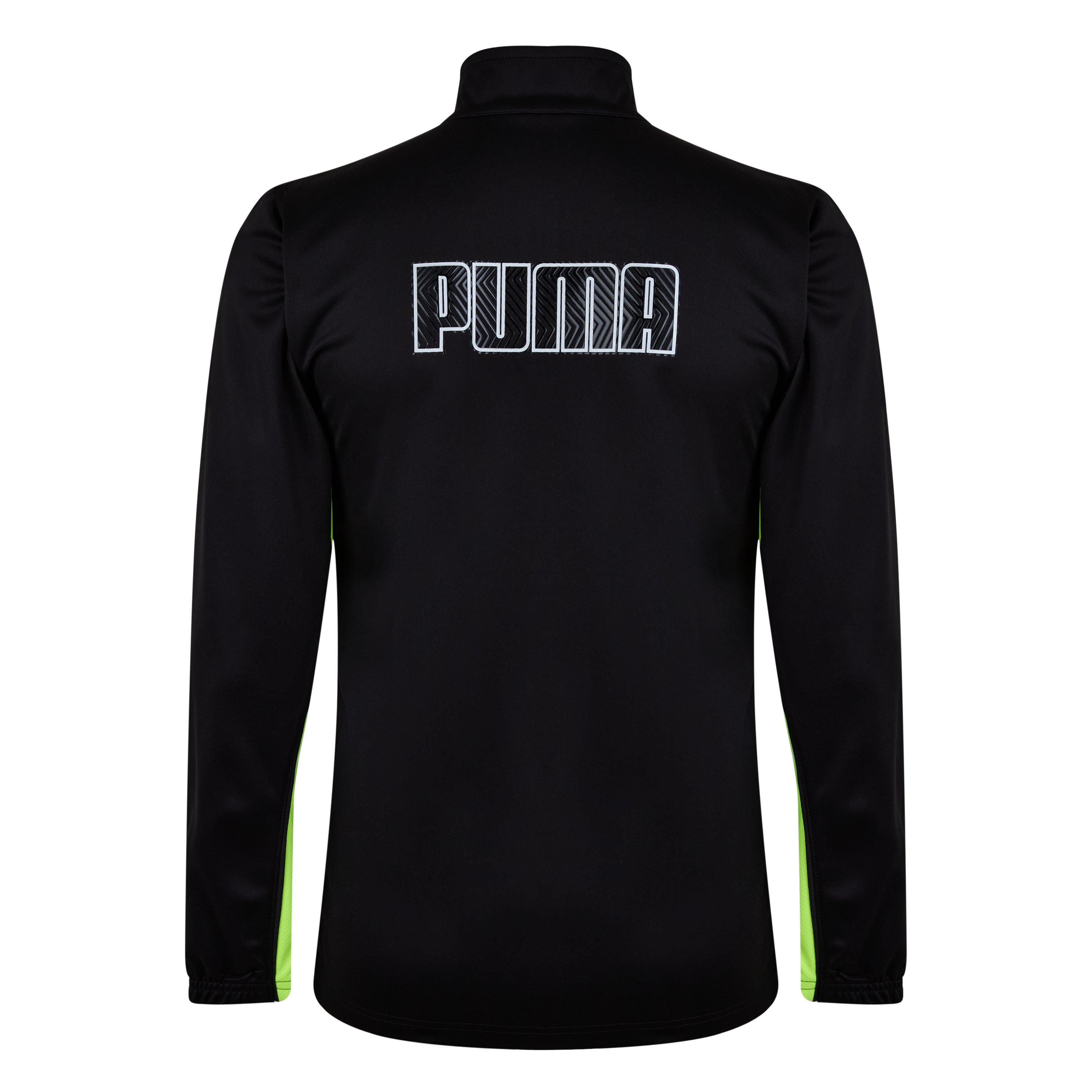 Nero/Giallo - Puma - Finesse Performance Quarter Zip Drill Top Mens - 3