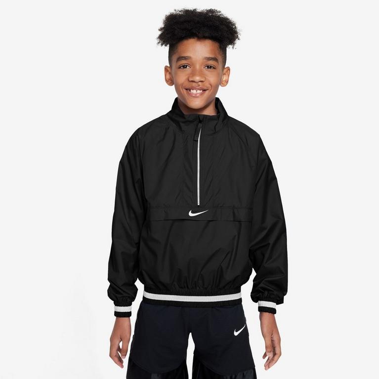 Noir/Blanc - Nike - Repel Big Kids' (Boys') Long-Sleeve 1/2-Zip Jacket - 1