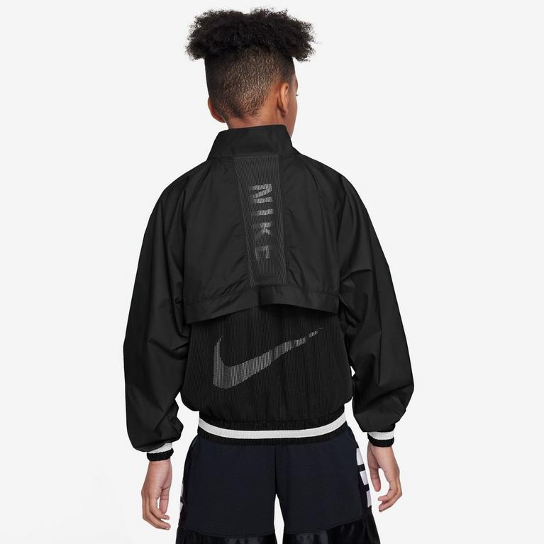 Noir/Blanc - Nike - Repel Big Kids' (Boys') Long-Sleeve 1/2-Zip Jacket - 2