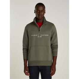 Tommy Hilfiger Logo Mockneck Sweatshirt