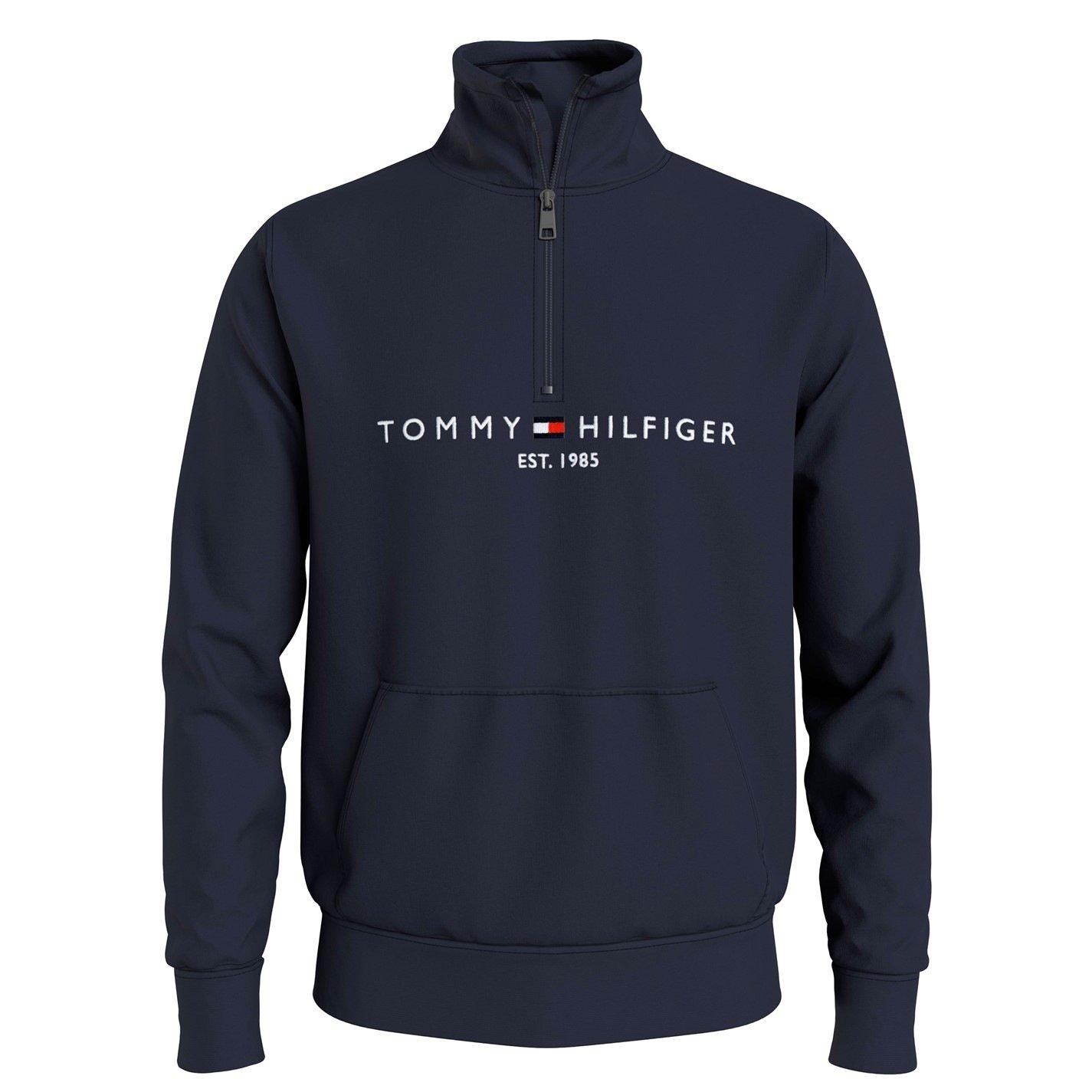Tommy Hilfiger Logo Mockneck Sweatshirt - Desert Sky DW5 - S