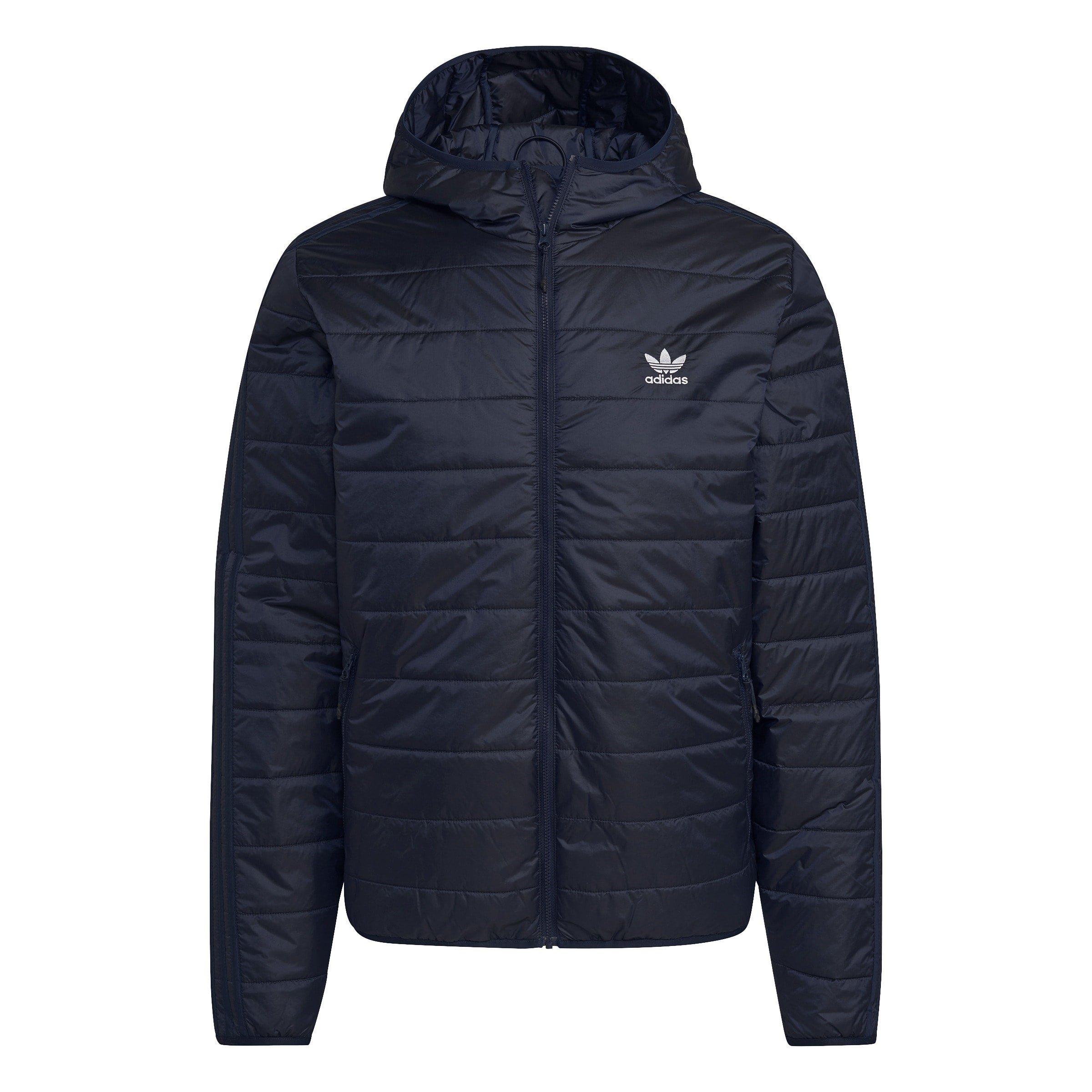 Night Indigo - adidas Originals - Men's Padded Hooded Recycled Long Sleeve Puffer Jacket - 1