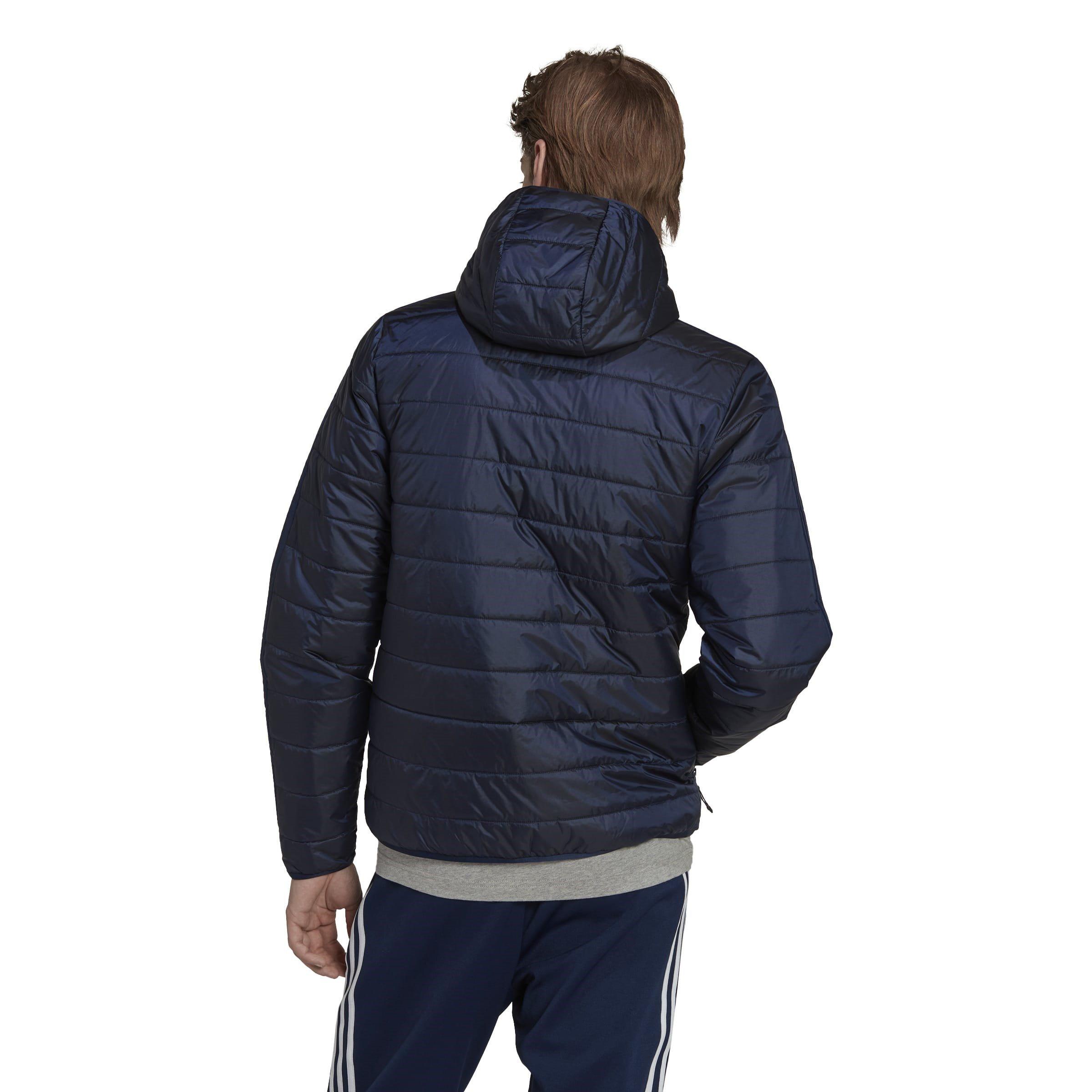 Night Indigo - adidas Originals - Padded Hooded Recycled Long Sleeve Puffer Jacket - 3