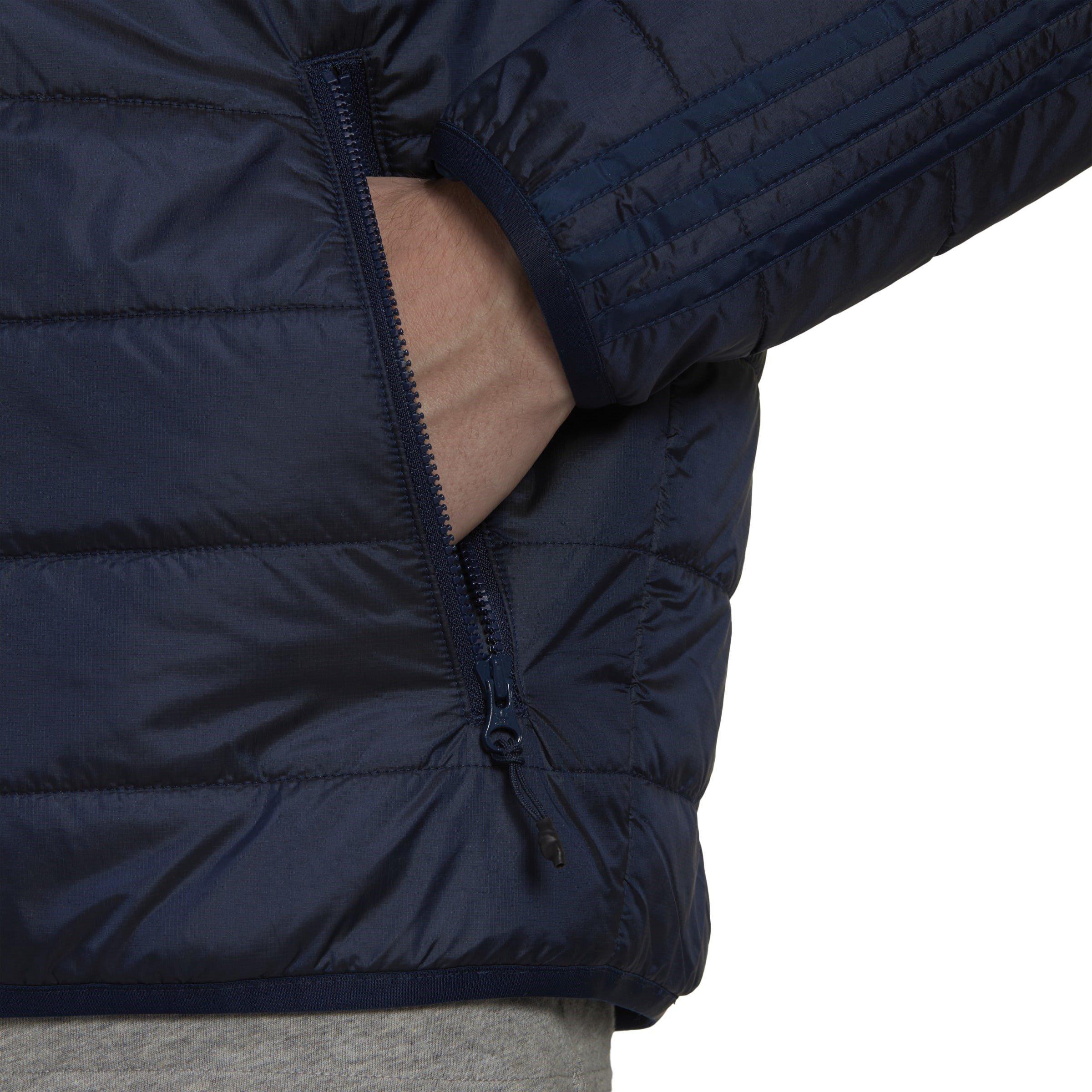 Night Indigo - adidas Originals - Padded Hooded Recycled Long Sleeve Puffer Jacket - 5
