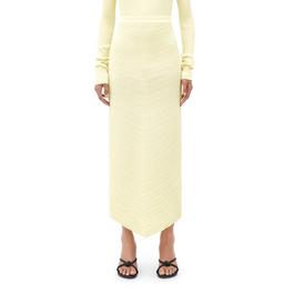 Bottega Veneta Cotton Rib Midi Skirt