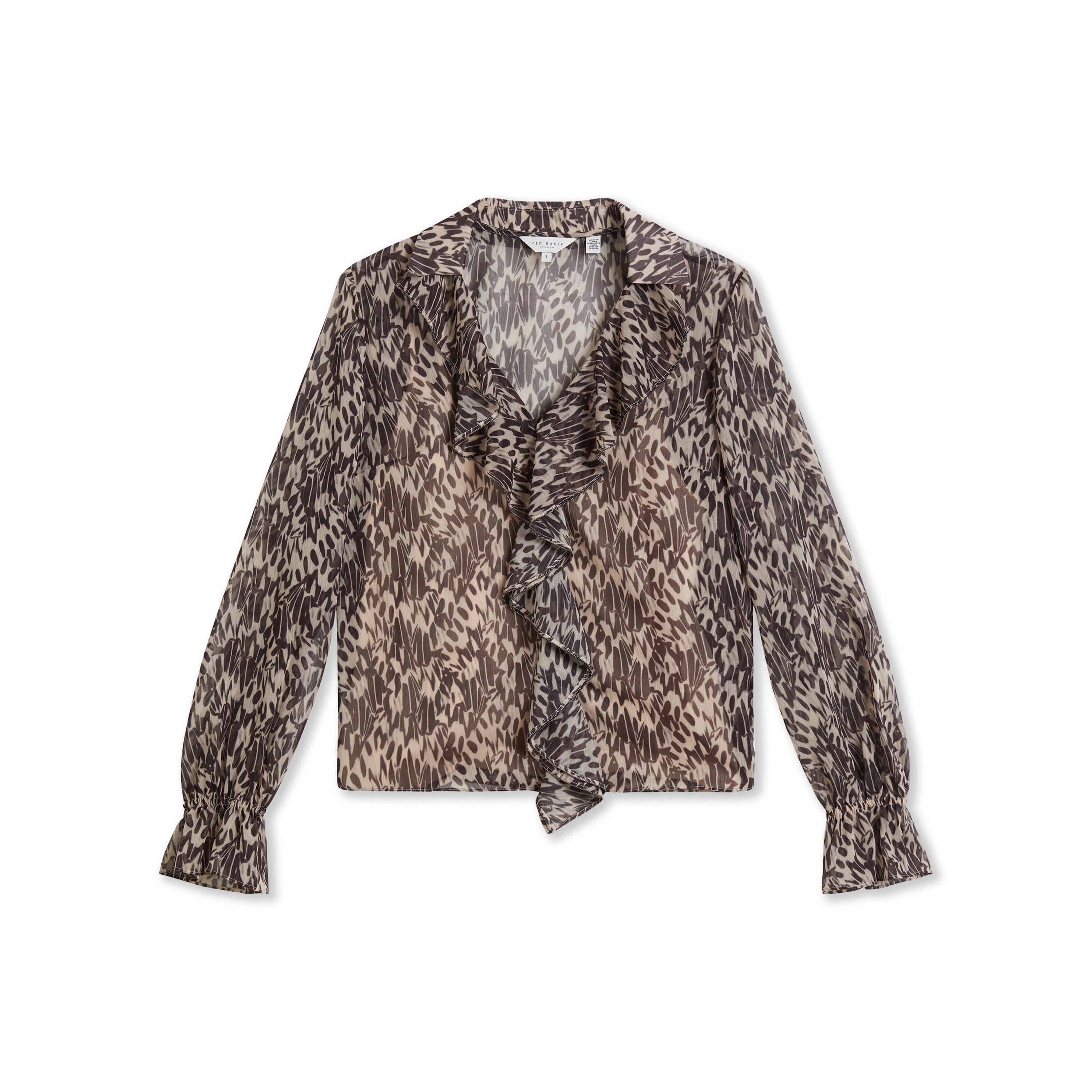 Nude-Rosa - Ted Baker - Women's Bertei Long-Sleeve Blouse - 5