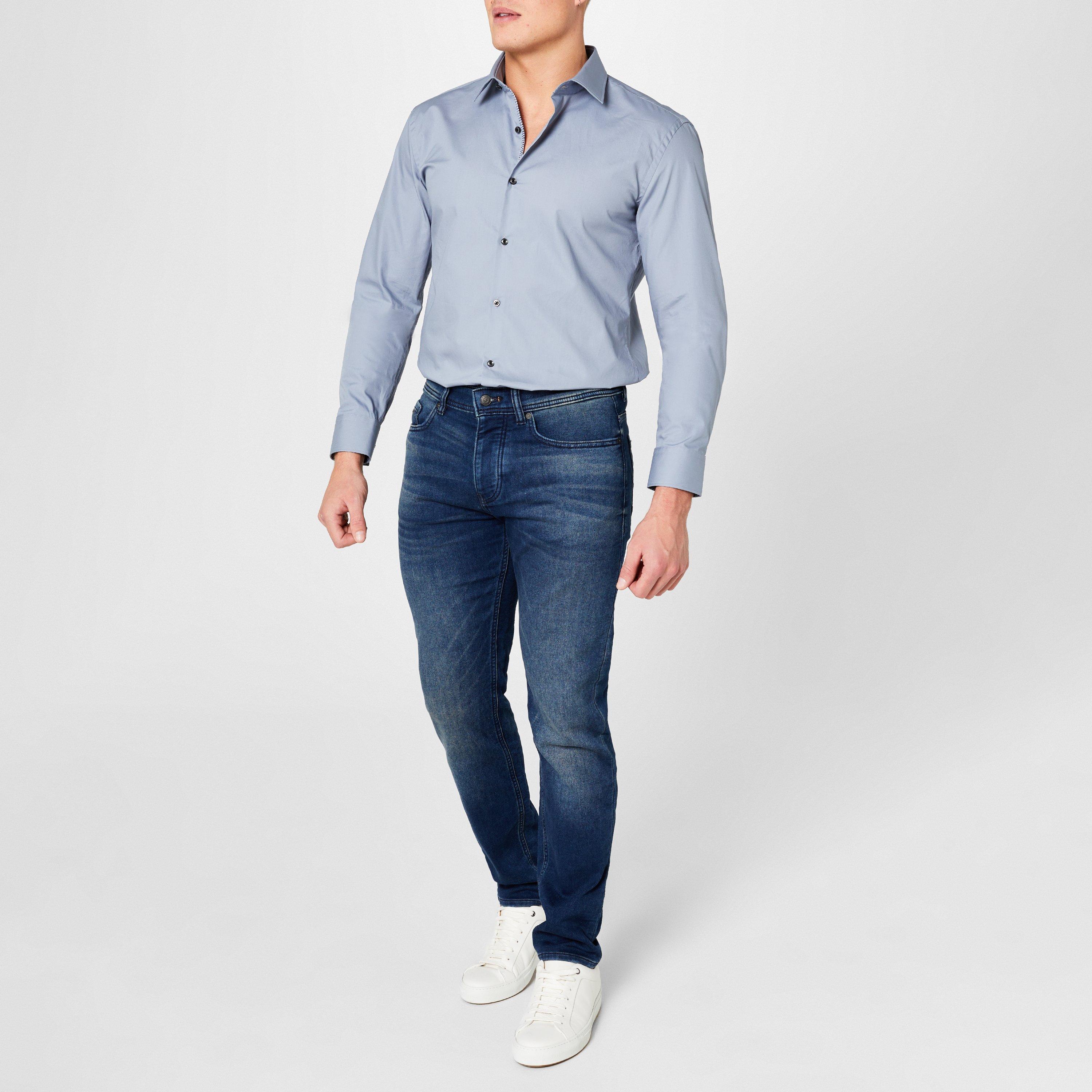 Light Grey 430 - Hugo - Koey Poplin Shirt - 3