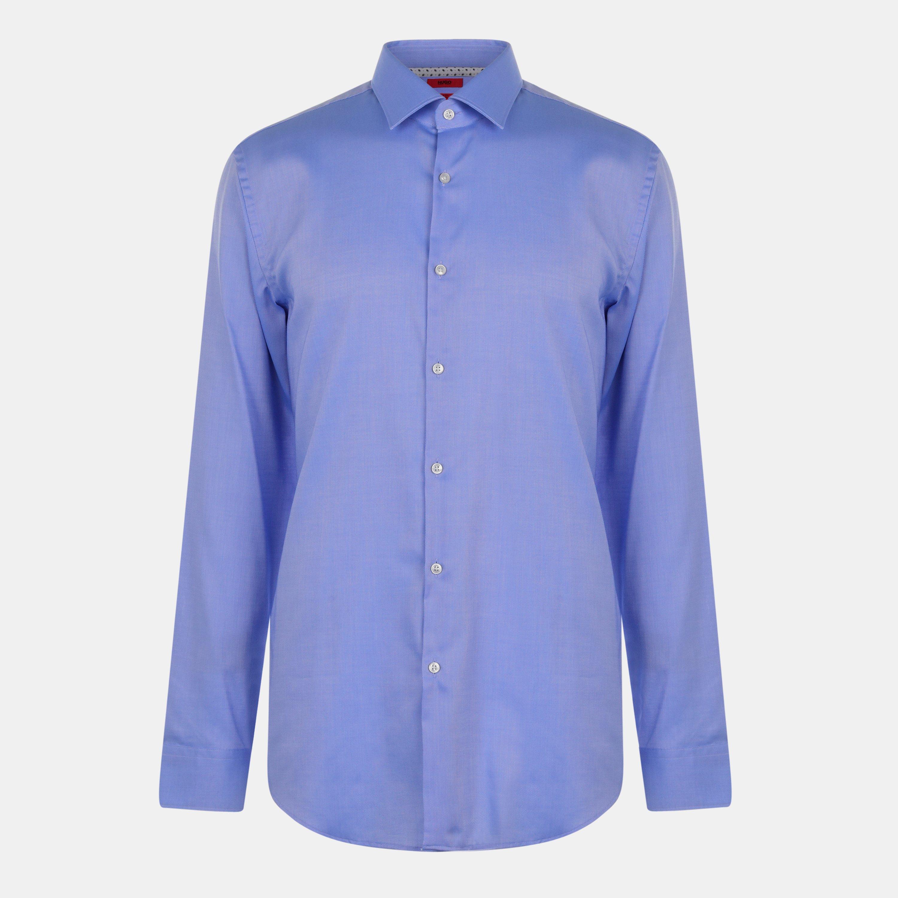 Light Blue 459 - Hugo - Long Sleeve Oxford Shirt