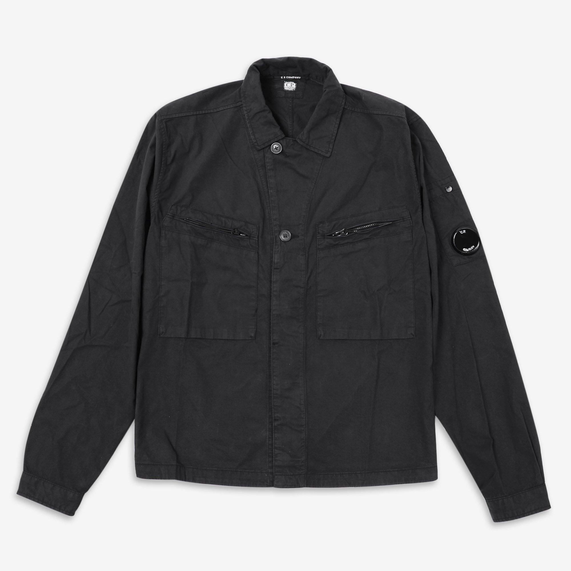 CP Company | LS GbrdinUtiShirt Sn32 | Plain Shirt - Long Sleeve ...