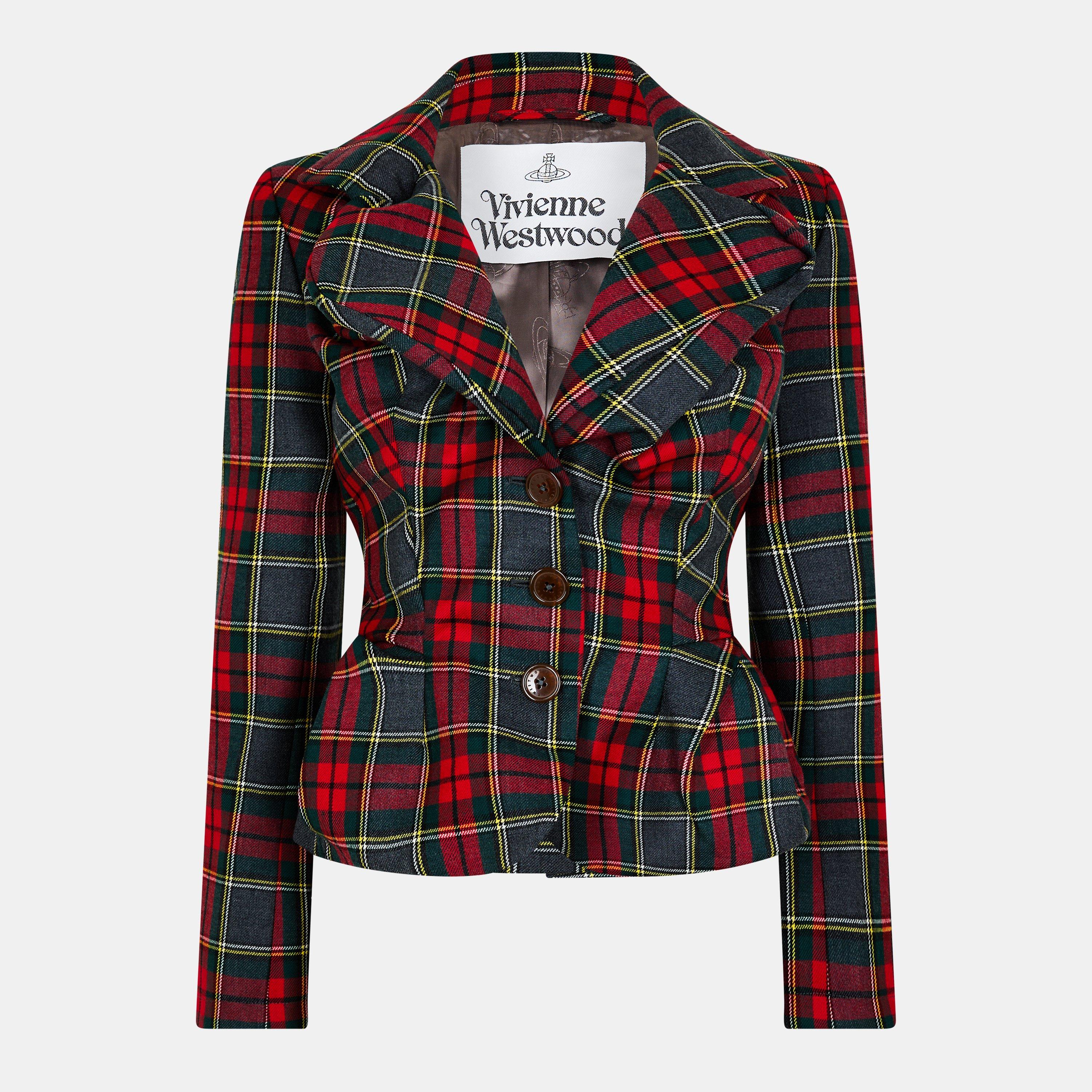 Red/Green - Vivienne Westwood - Women's Structured Blazer - 1