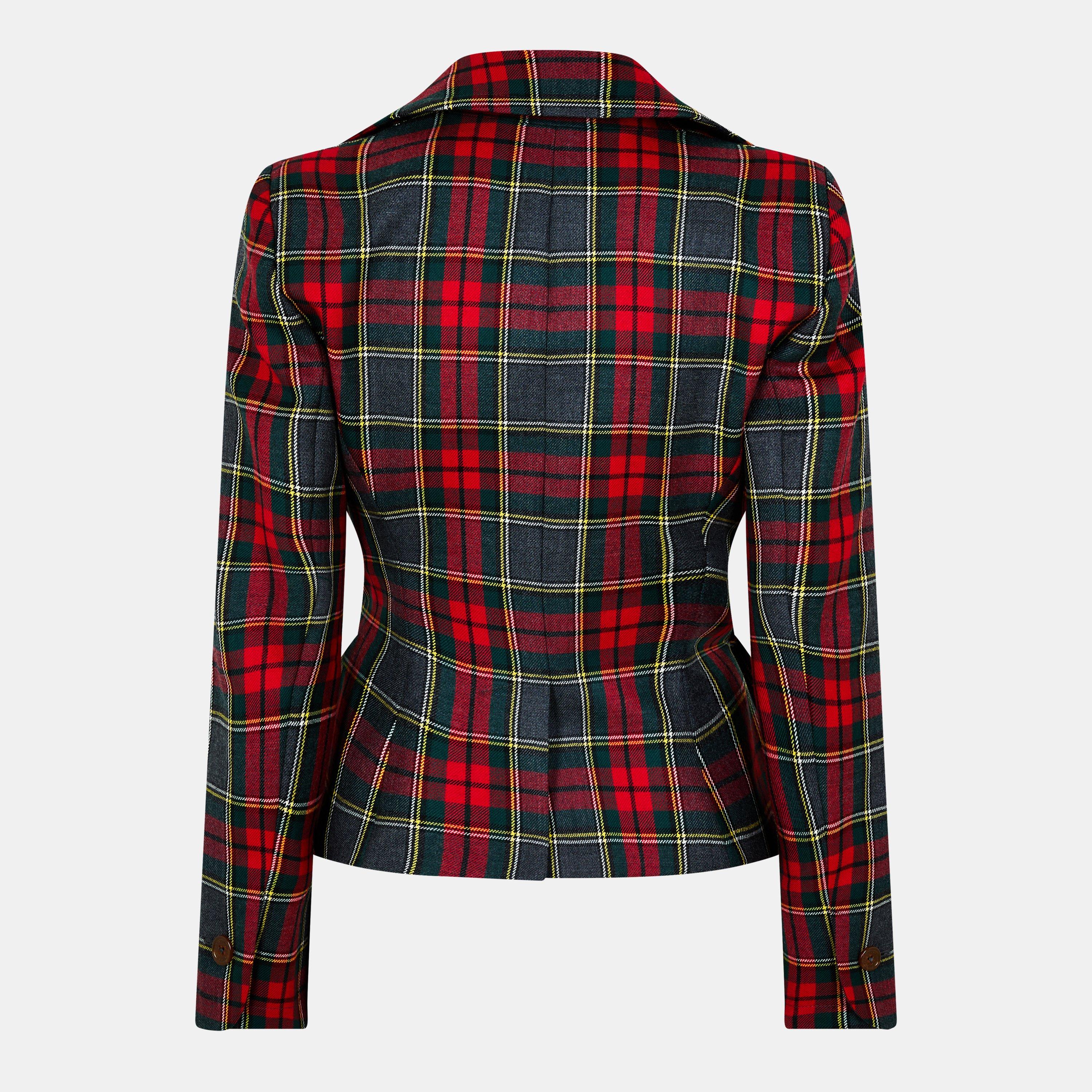 Red/Green - Vivienne Westwood - Women's Structured Blazer - 2