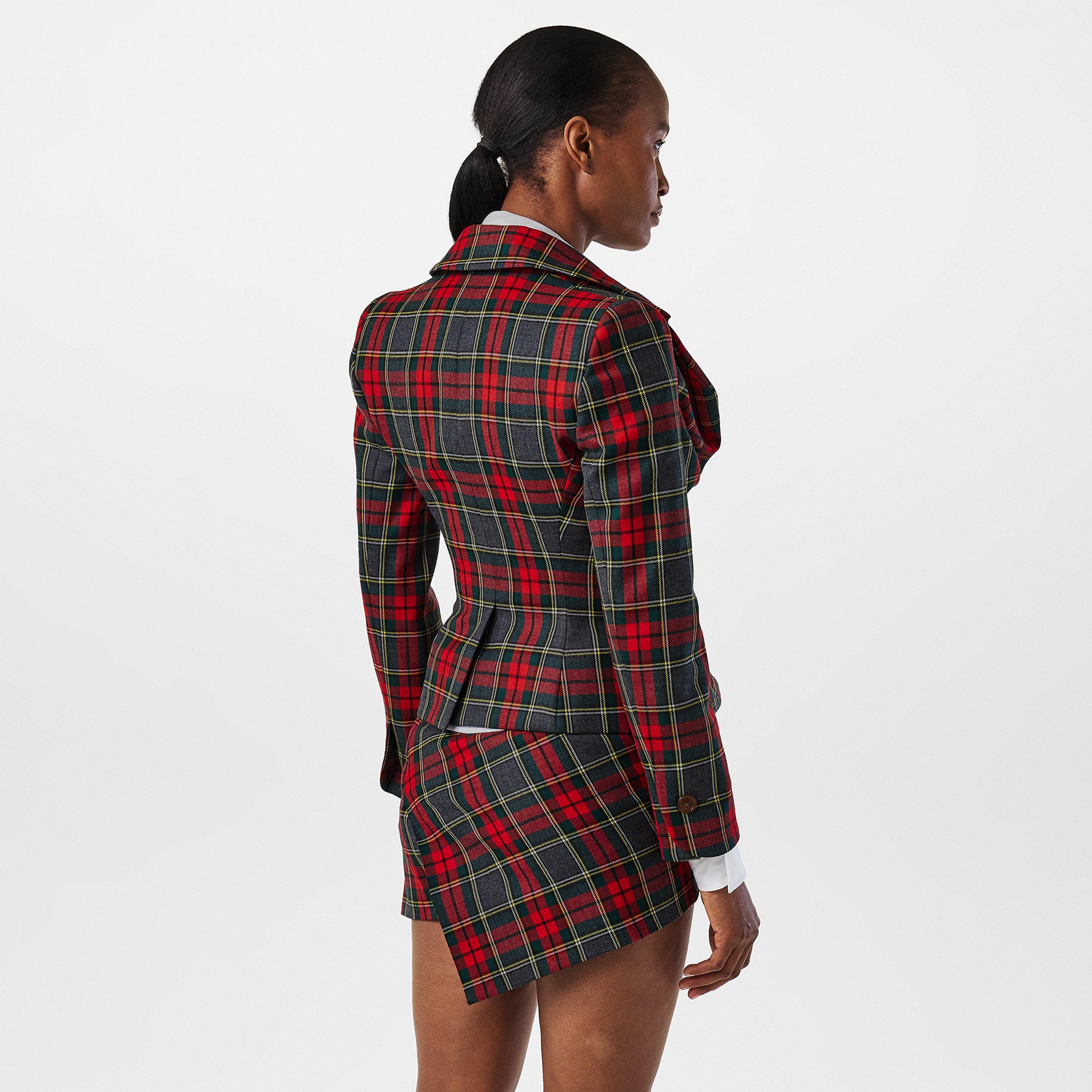 Red/Green - Vivienne Westwood - Women's Structured Blazer - 4