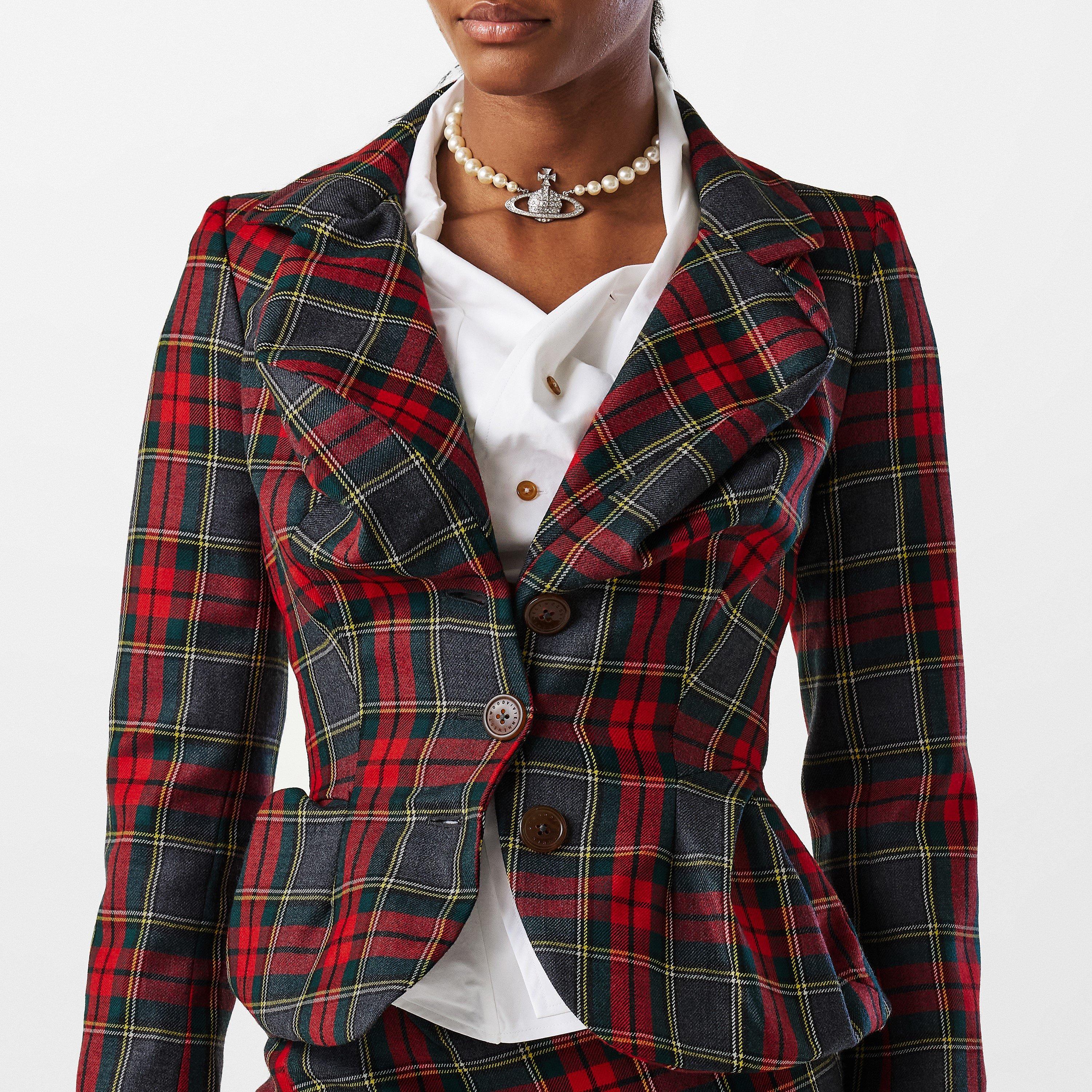Red/Green - Vivienne Westwood - Women's Structured Blazer - 5