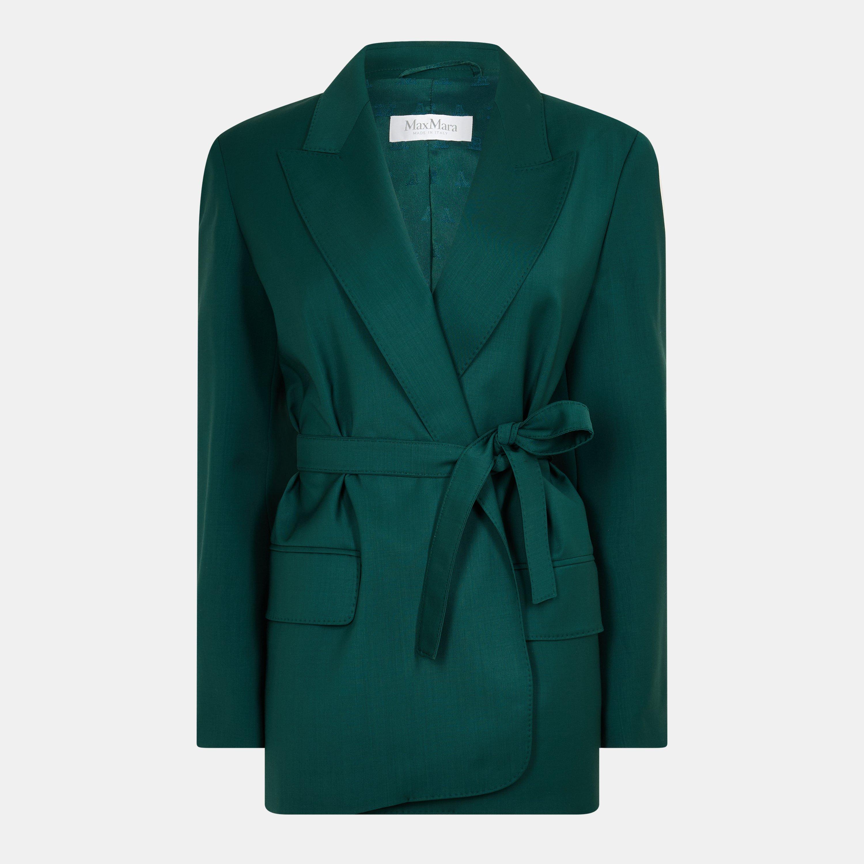 Dark Green - Max Mara - Women's Structured Blazer - 1