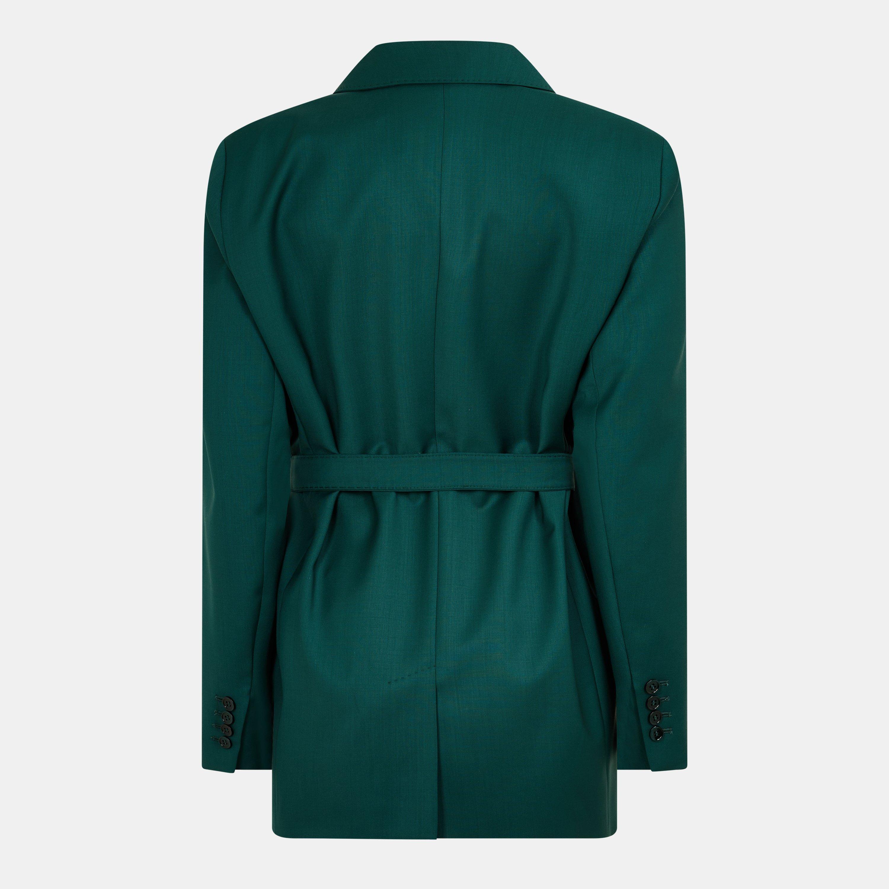 Dark Green - Max Mara - Women's Structured Blazer - 2
