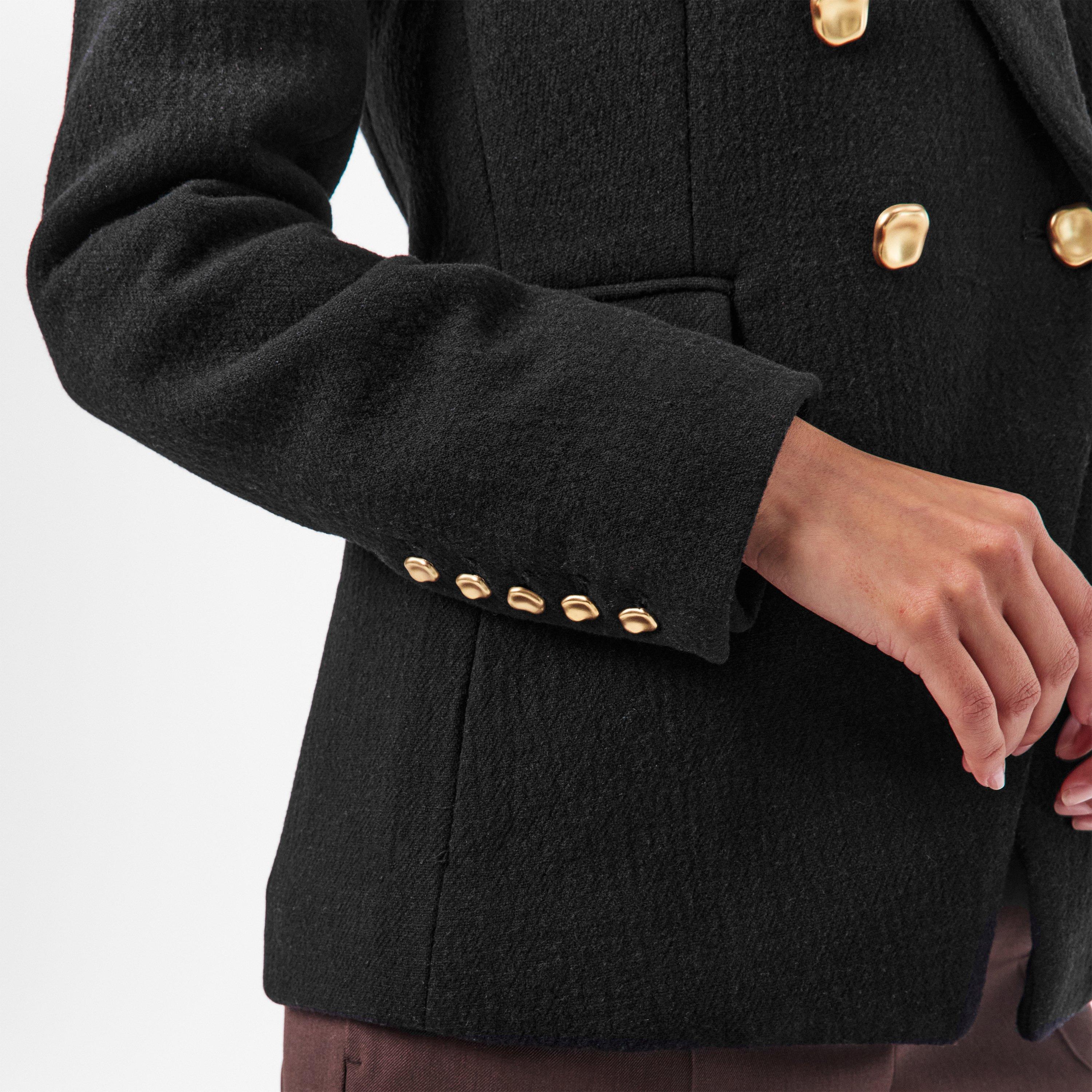 Black - Donna Karan - Women's DKaran Structured Tailored Blazer - 5