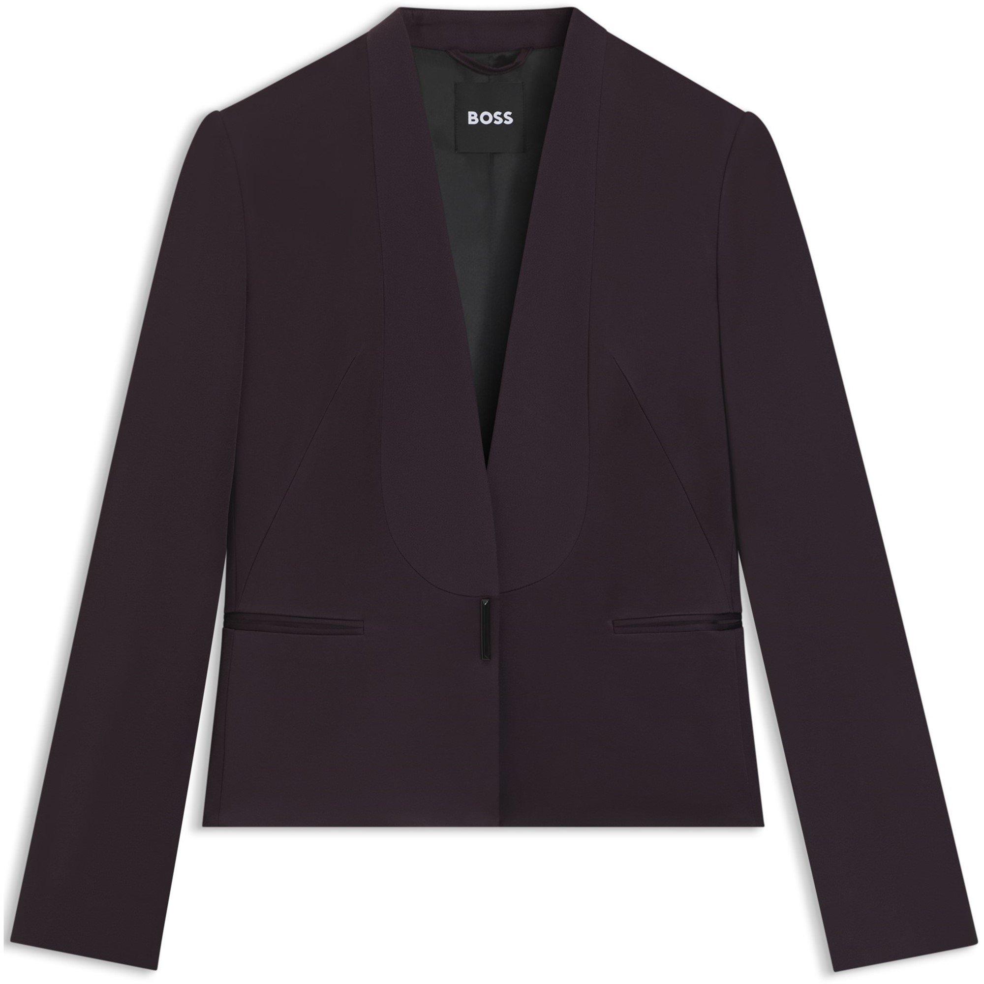 Open Purple 557 - Boss - Women's Jia Tuxedo Long Sleeve Blazer