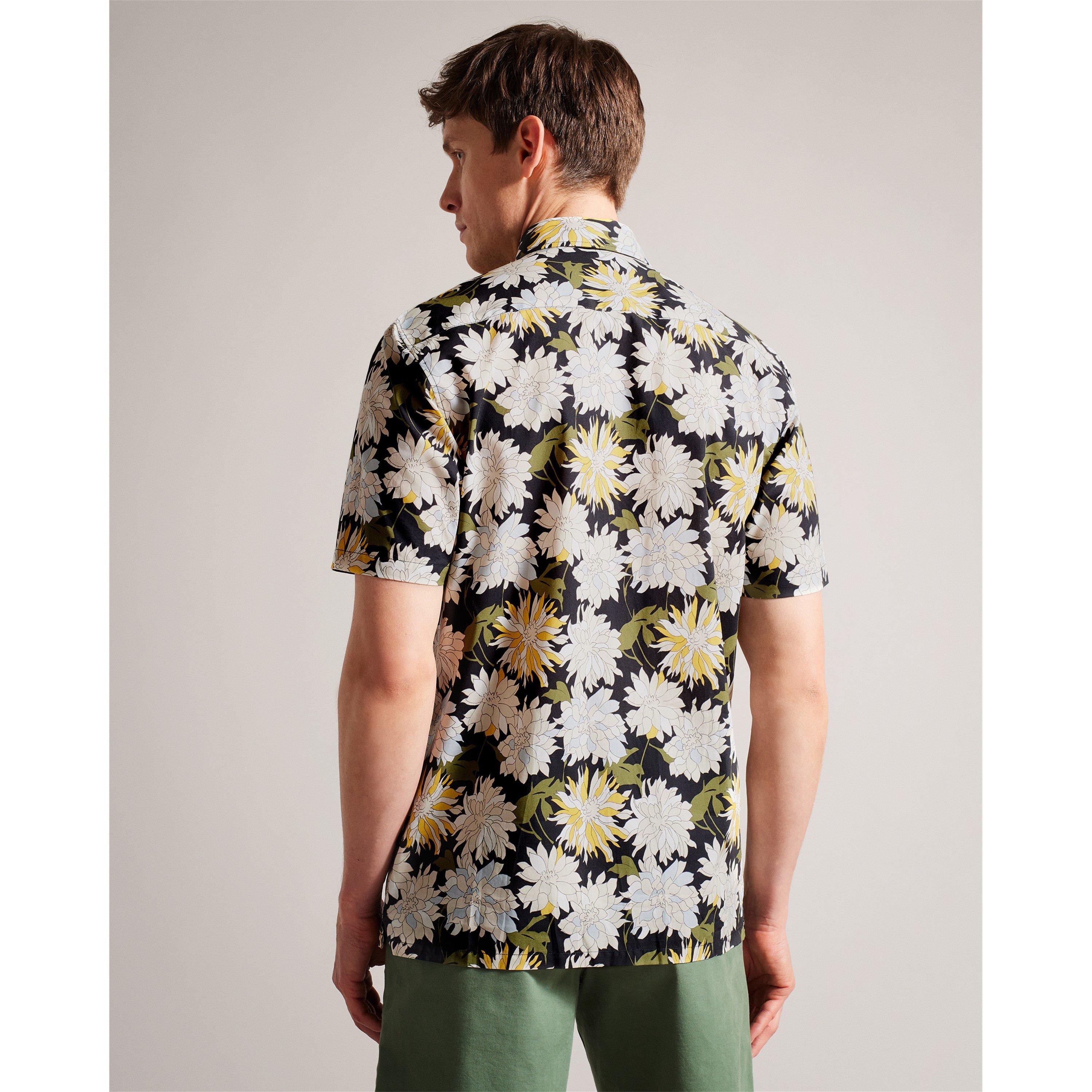 Multicol - Ted Baker - Men's Sallins Short-Sleeve Patterned Shirt - 2