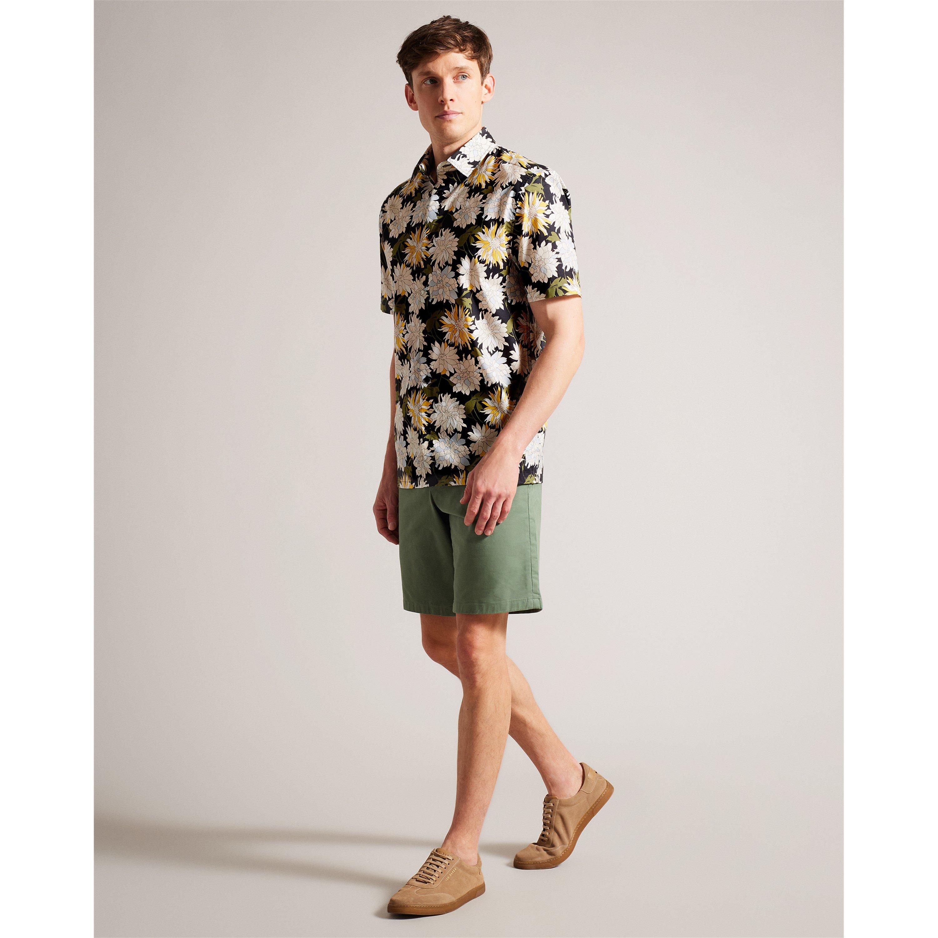 Multicol - Ted Baker - Men's Sallins Short-Sleeve Patterned Shirt - 3