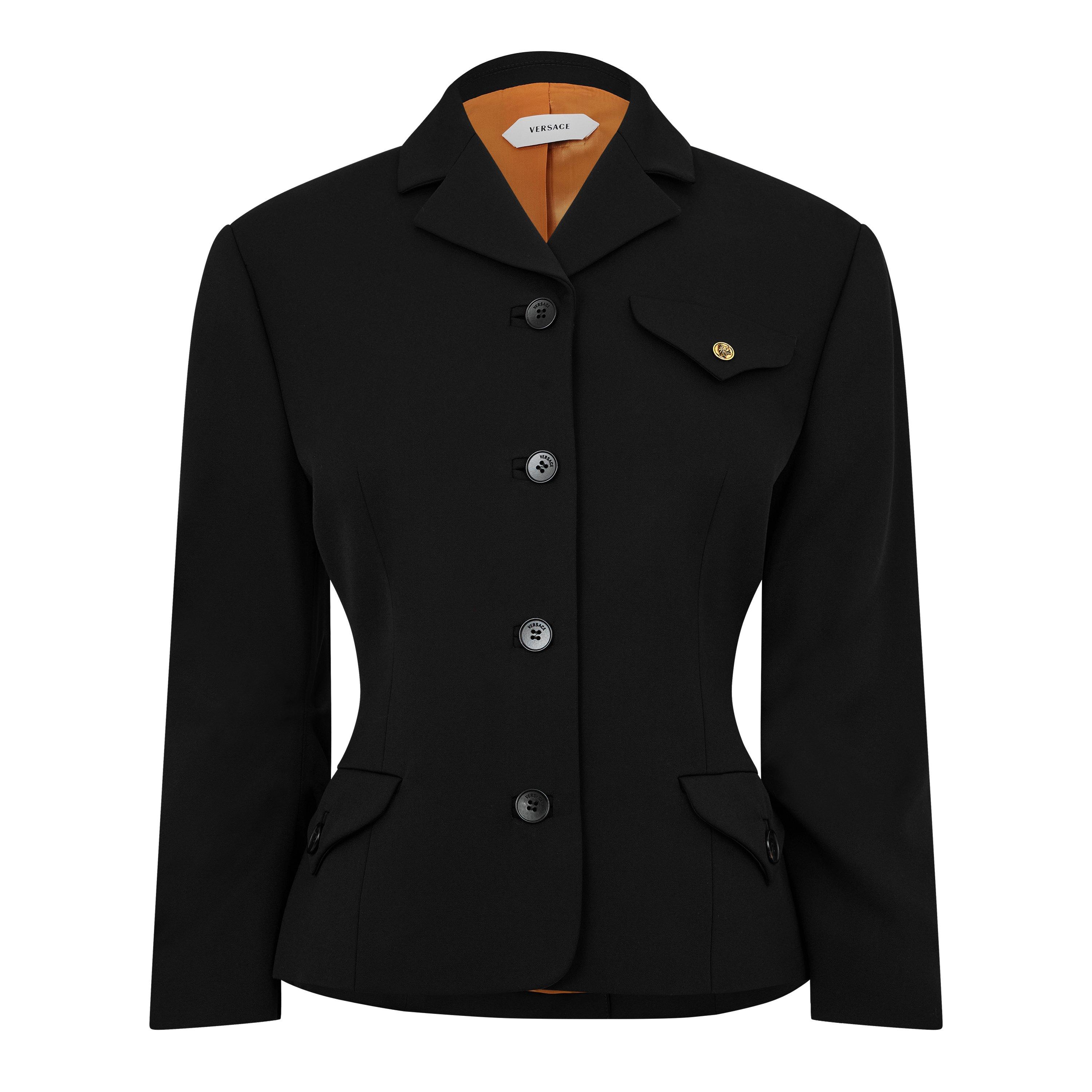 Versace Women's Wool Blazer - Black - Size 42 (UK 10)