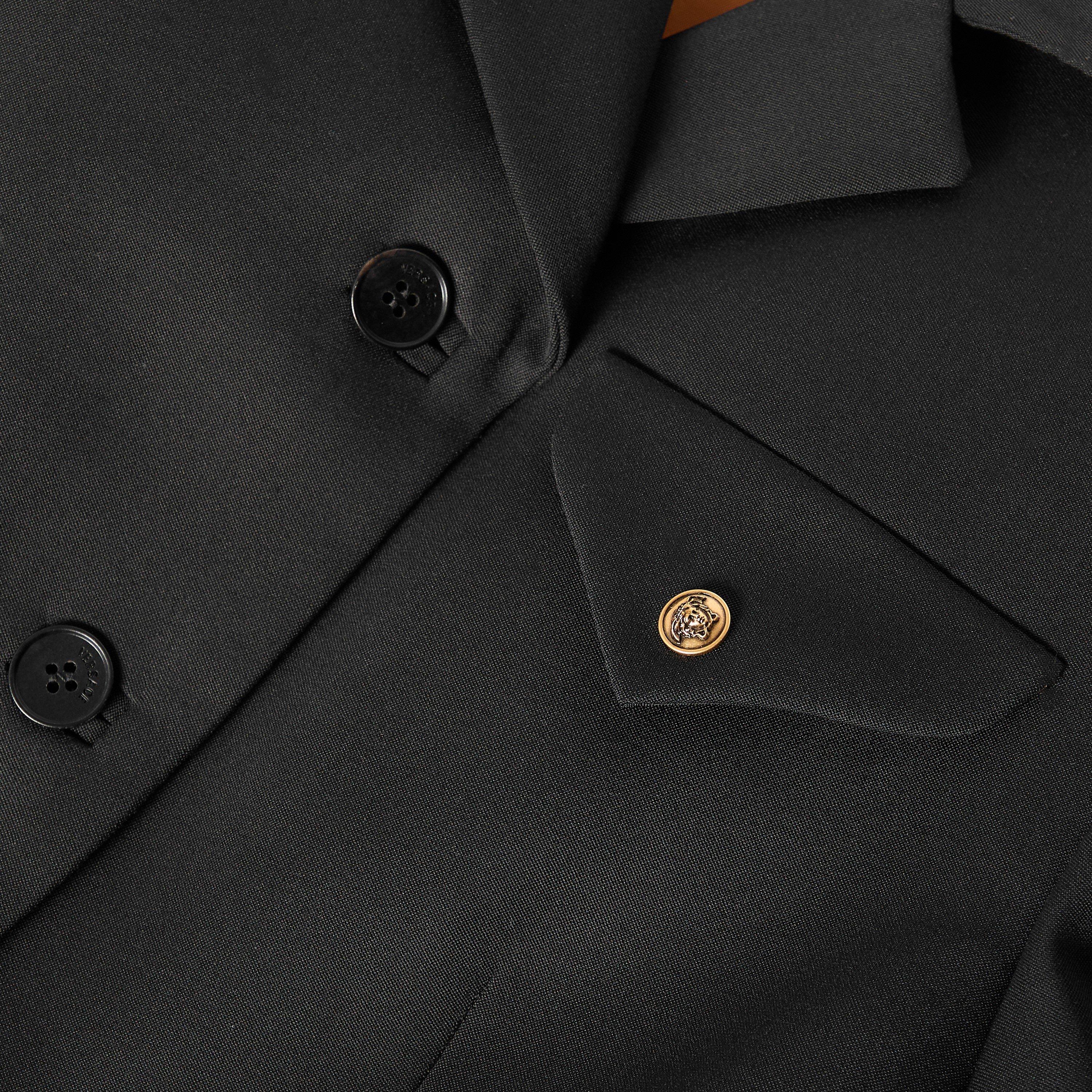 Black - Versace - Women's Wool Blazer - 5