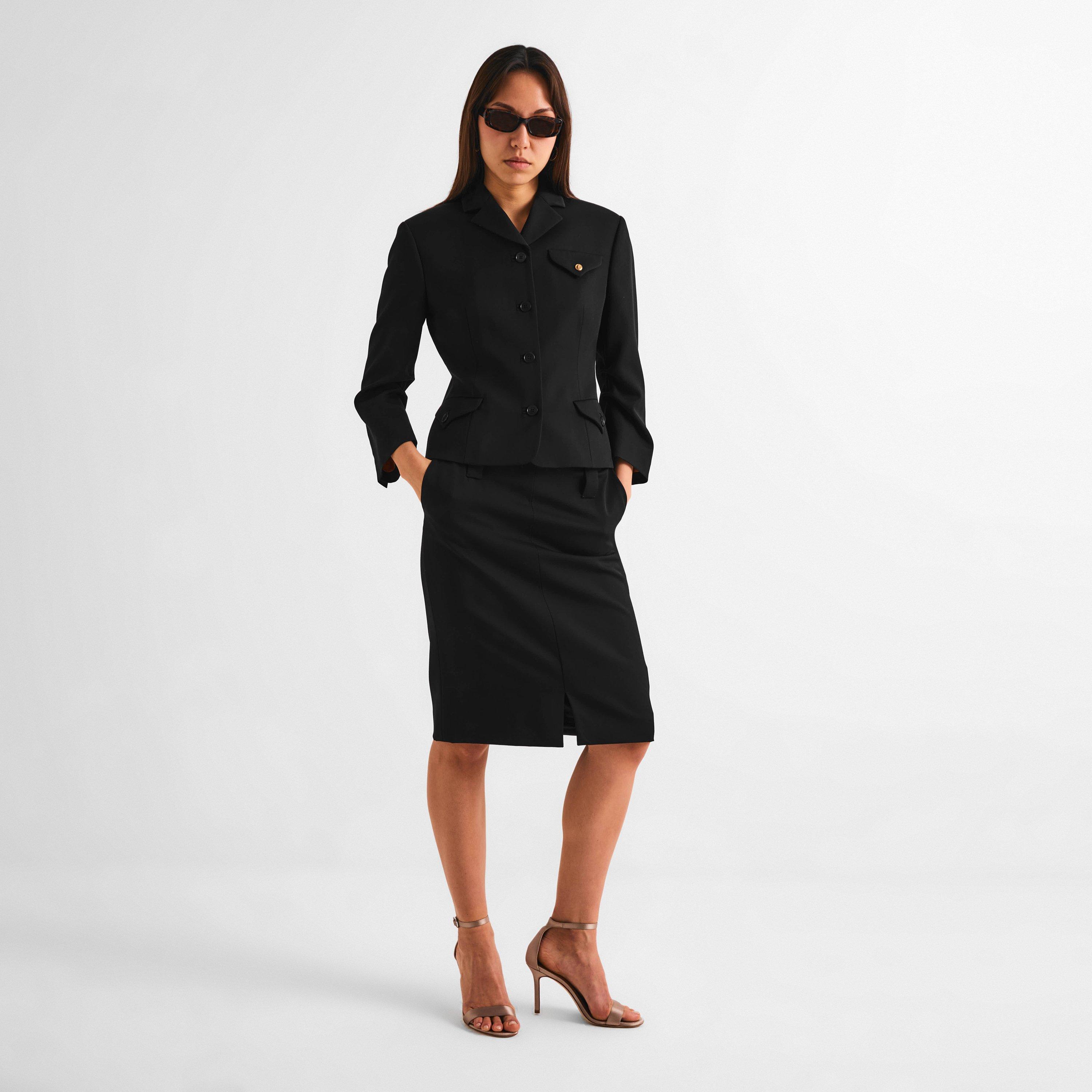 Black - Versace - Women's Wool Blazer - 6