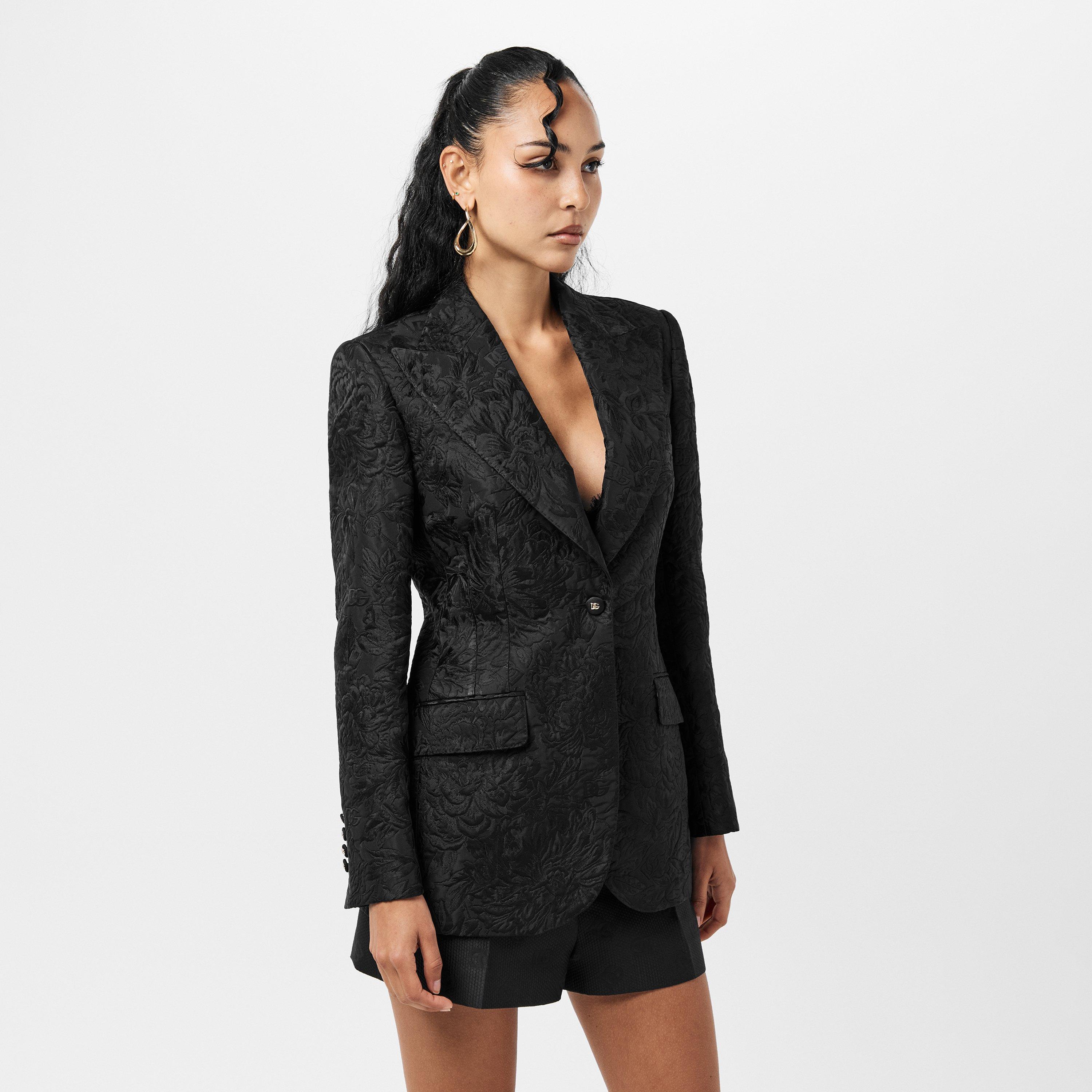 Nero - Dolce and Gabbana - Women's Dolce & Gabbana Structured Italian Craftsmanship Blazer - 3