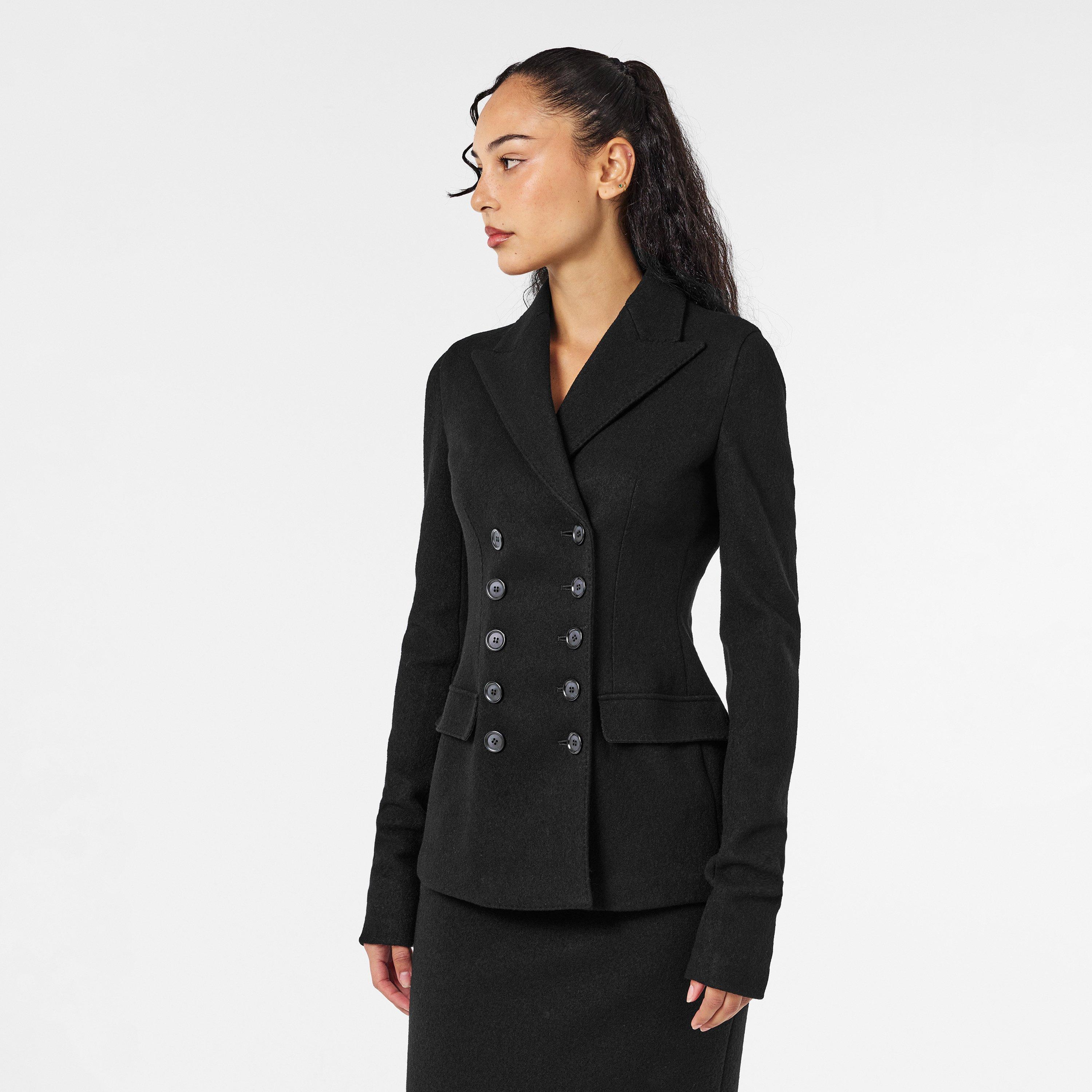 Nero - Dolce and Gabbana - Women's Structured Single-Breasted Blazer - 3