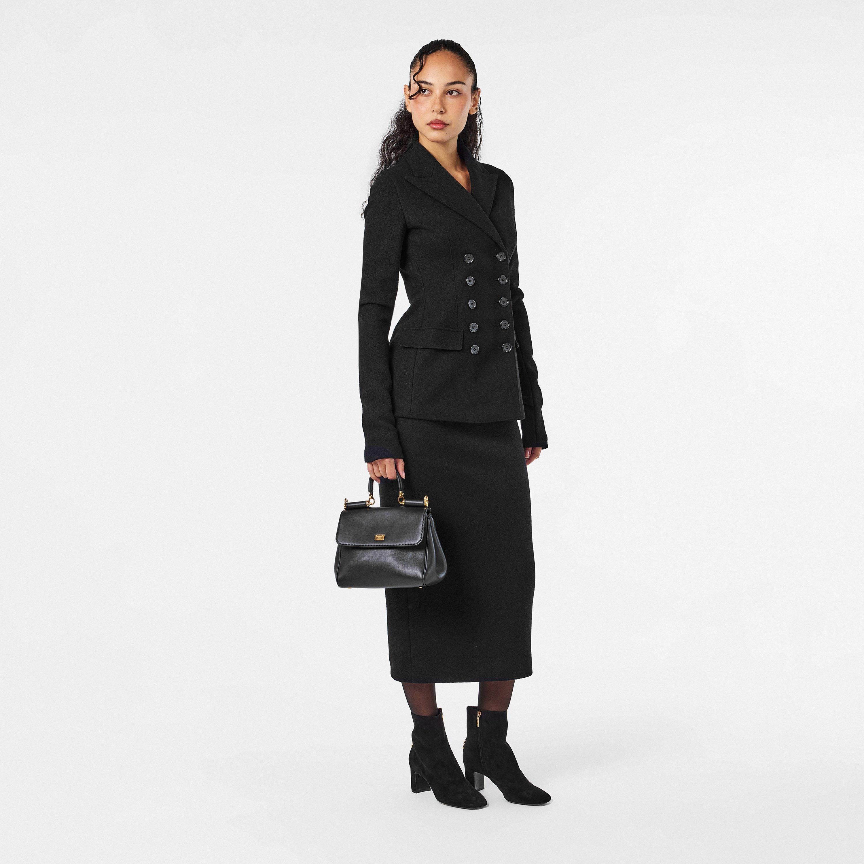 Nero - Dolce and Gabbana - Women's Structured Single-Breasted Blazer - 6