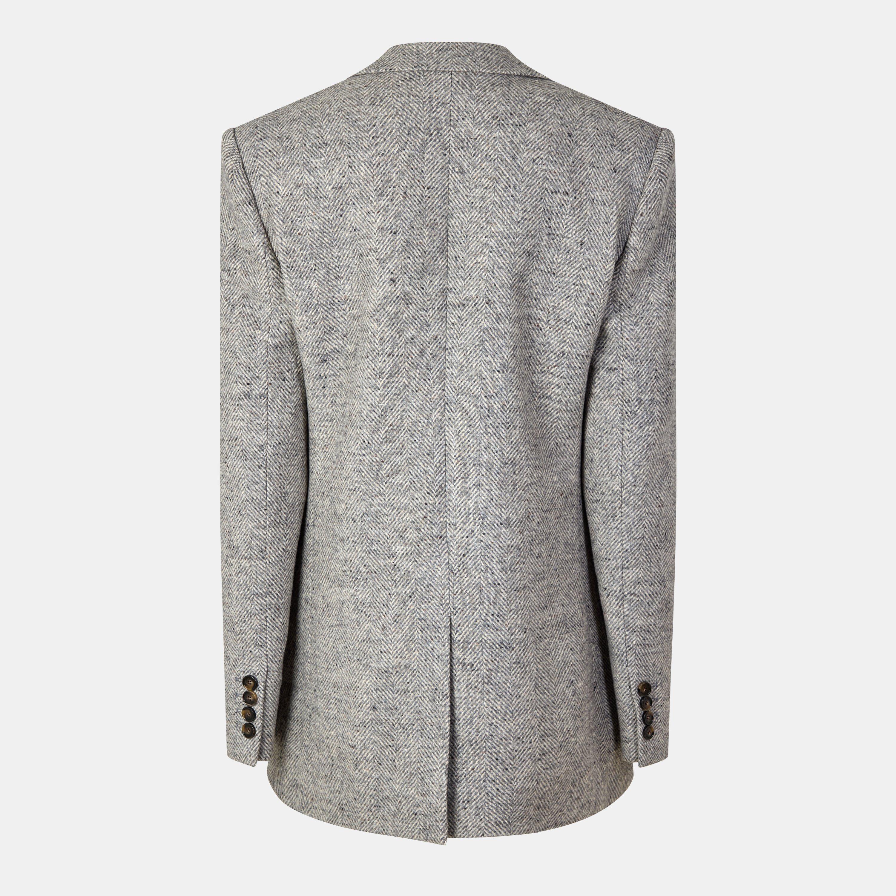 Grey Melange - Stella McCartney - Women's  Tailored Blazer - 2