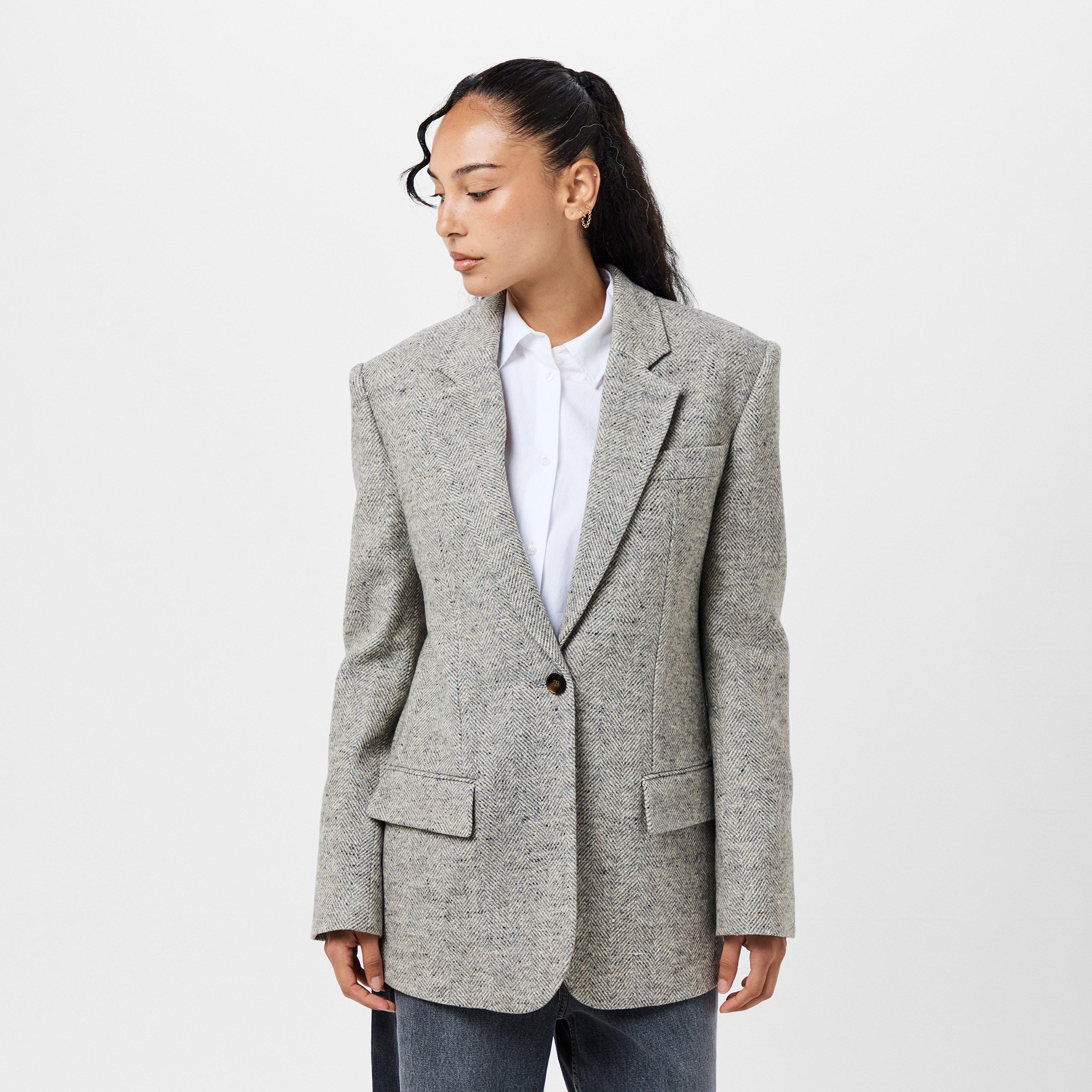 Grey Melange - Stella McCartney - Women's  Tailored Blazer - 3