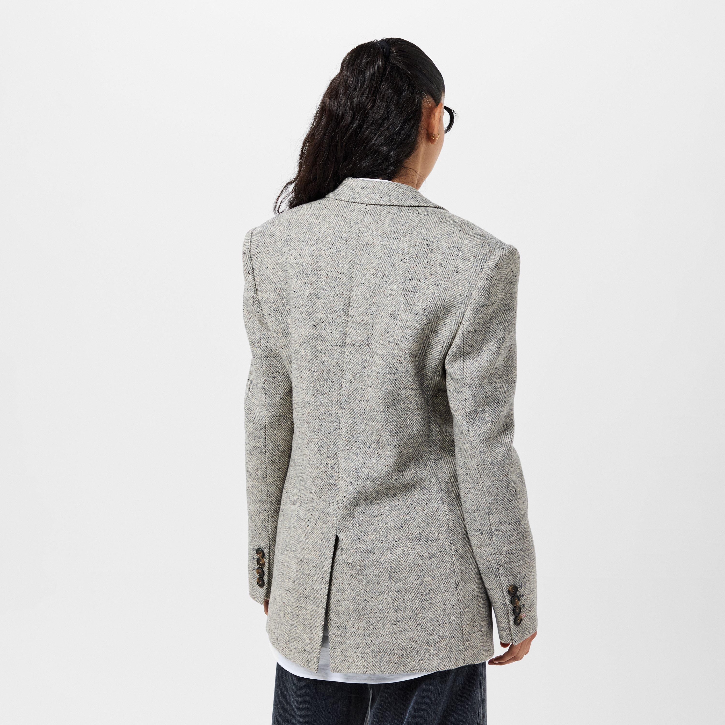 Grey Melange - Stella McCartney - Women's  Tailored Blazer - 4