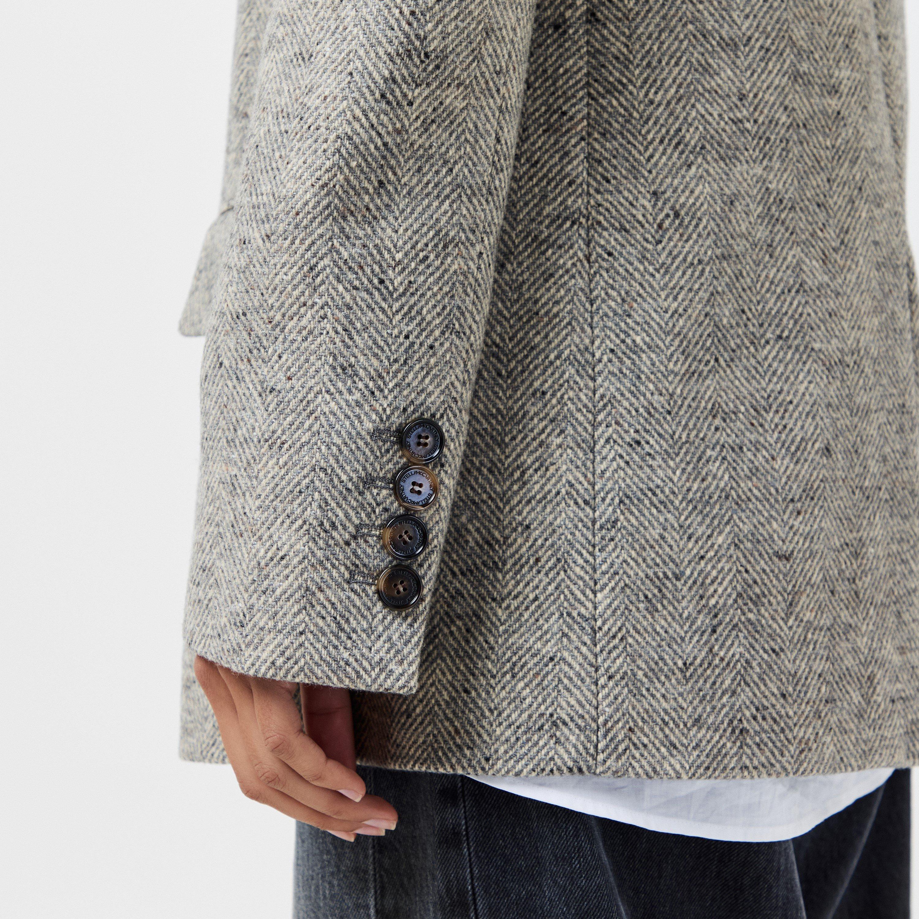 Grey Melange - Stella McCartney - Women's  Tailored Blazer - 5