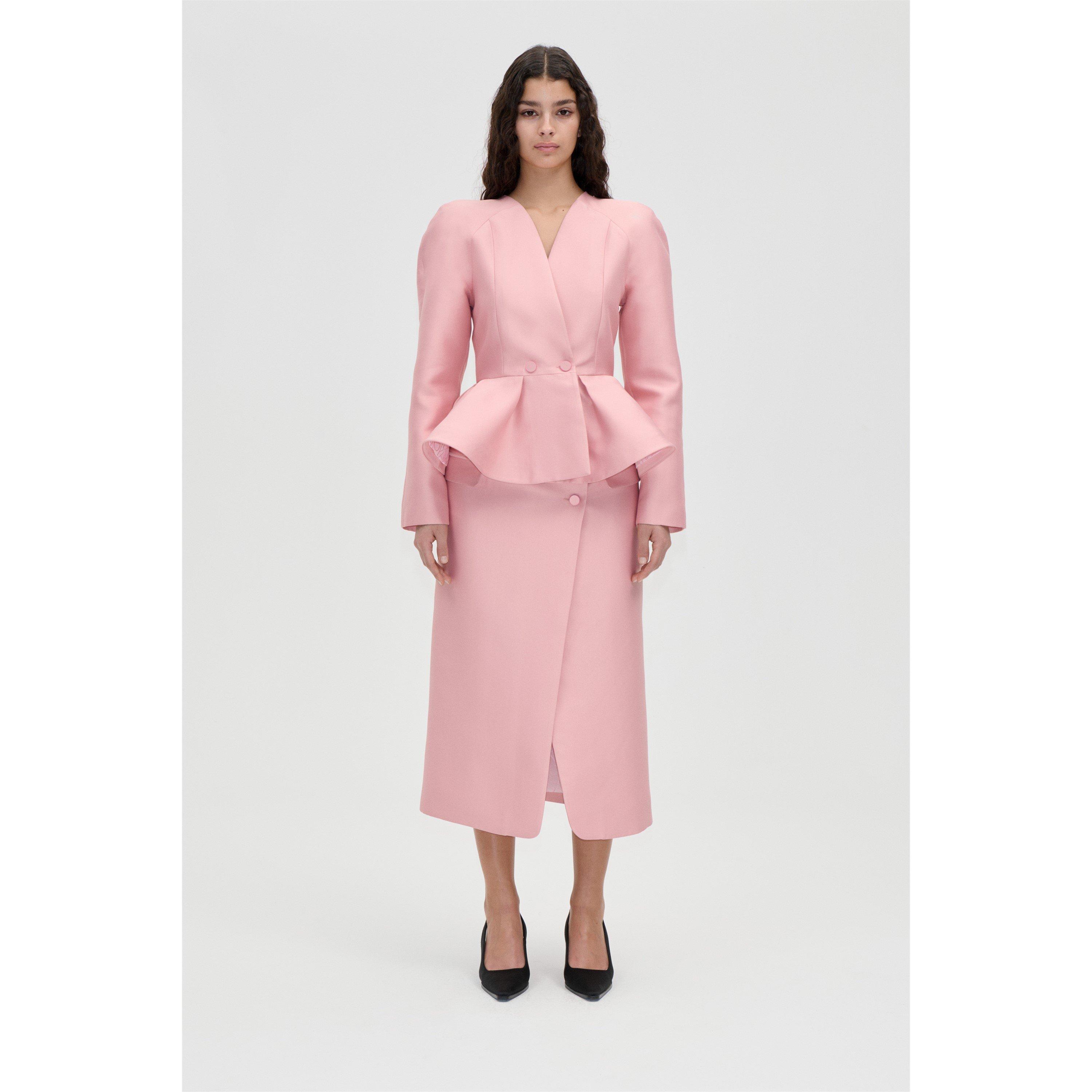 Haze Pink - Stine Goya - Goya Peplum V Neck J Ld64 - 3