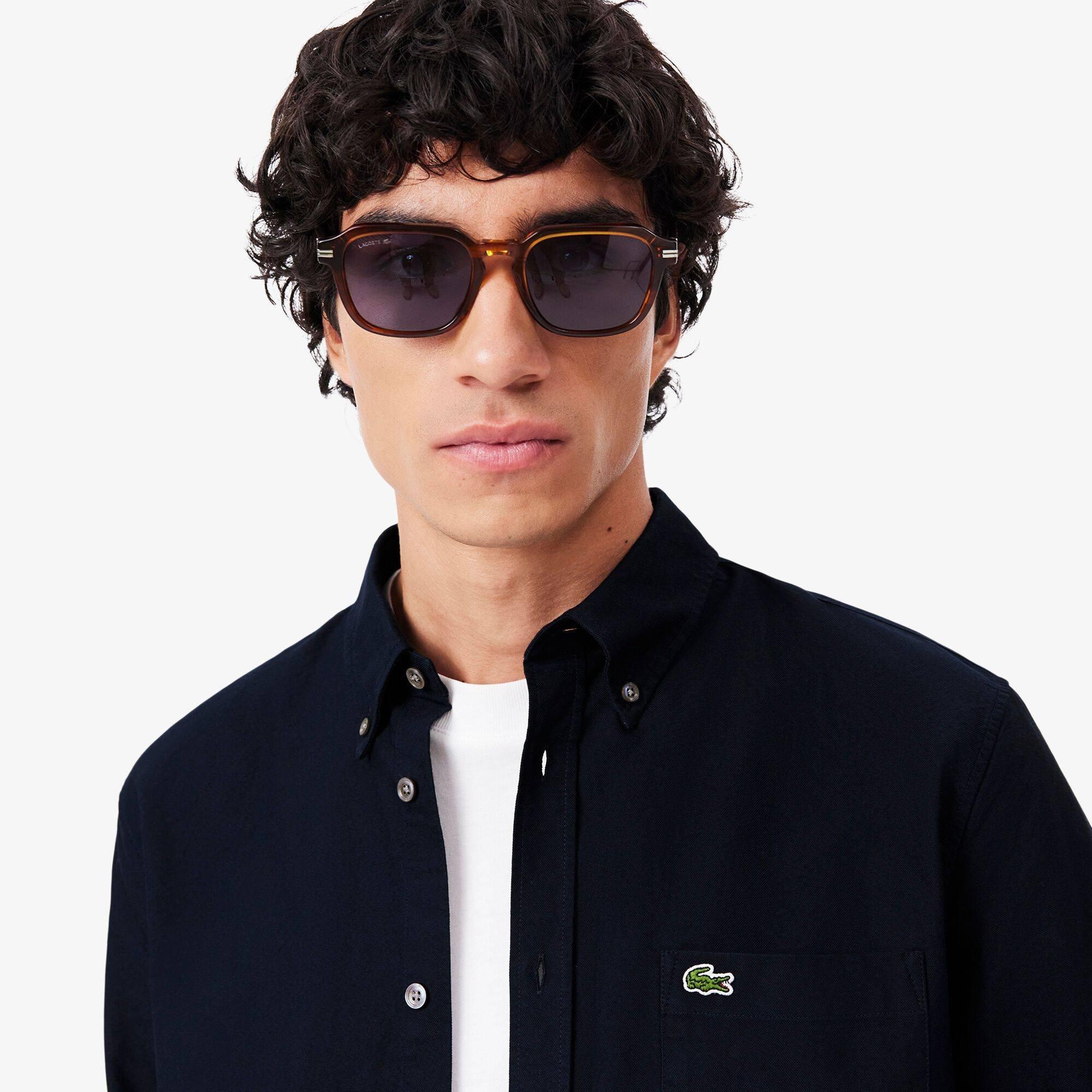 Navy F2W - Lacoste - Button Down Oxford Shirt - 4