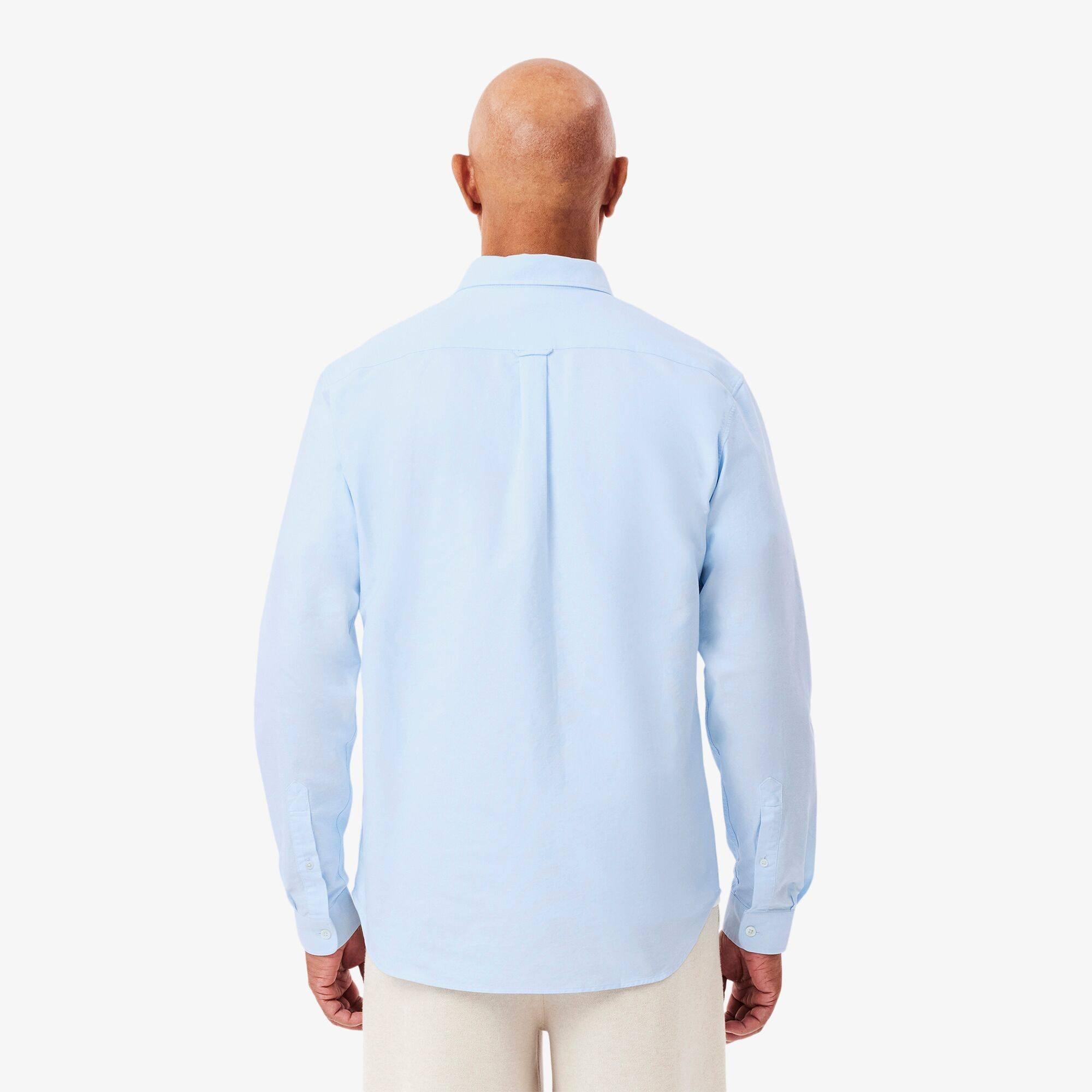 Blue F6Z - Lacoste - Button Down Oxford Shirt - 2